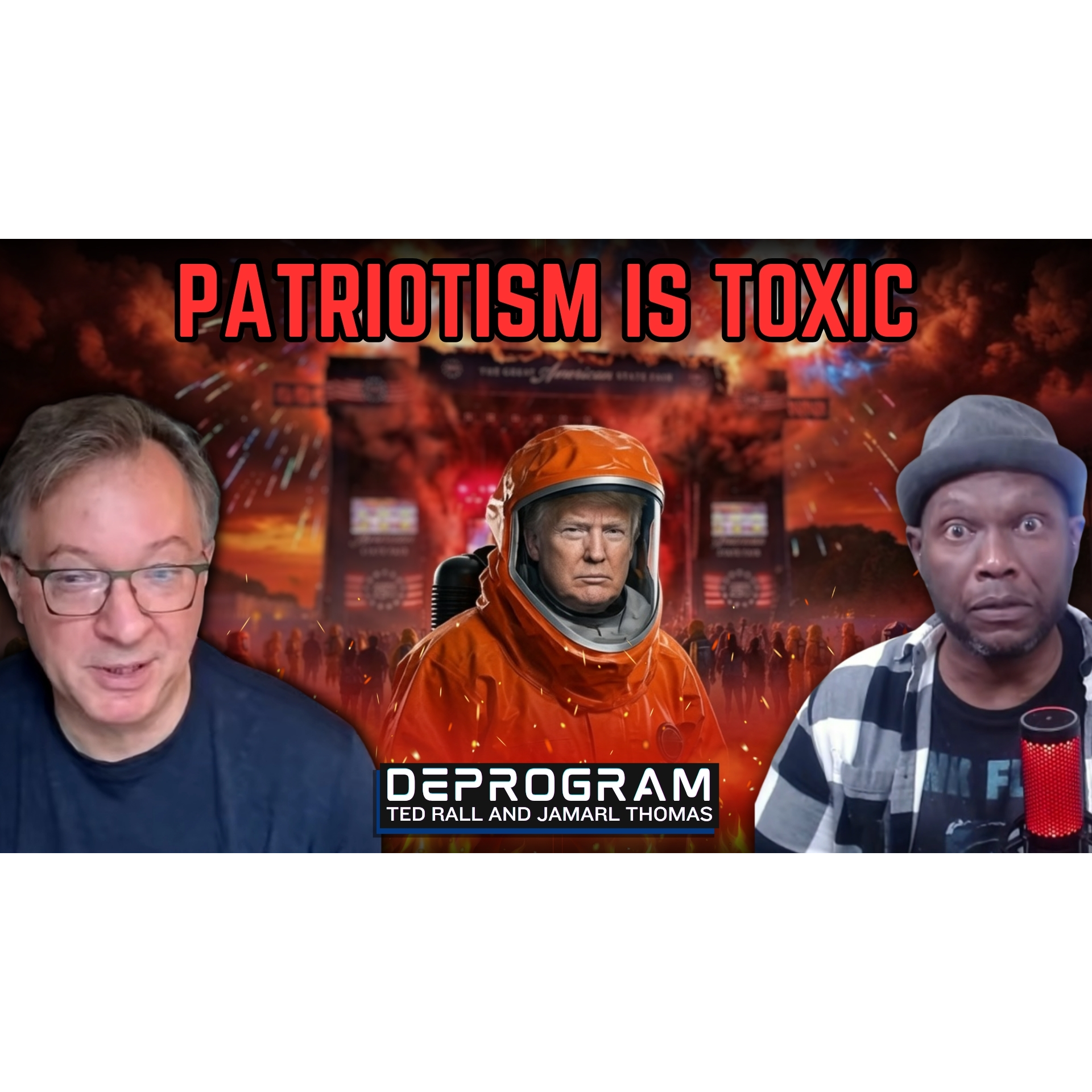 Trump’s Fireworks Will Cause Air Pollution Hazard, Secret Parks Documents Show | DeProgram with Ted Rall and Jamarl Thomas episode artwork