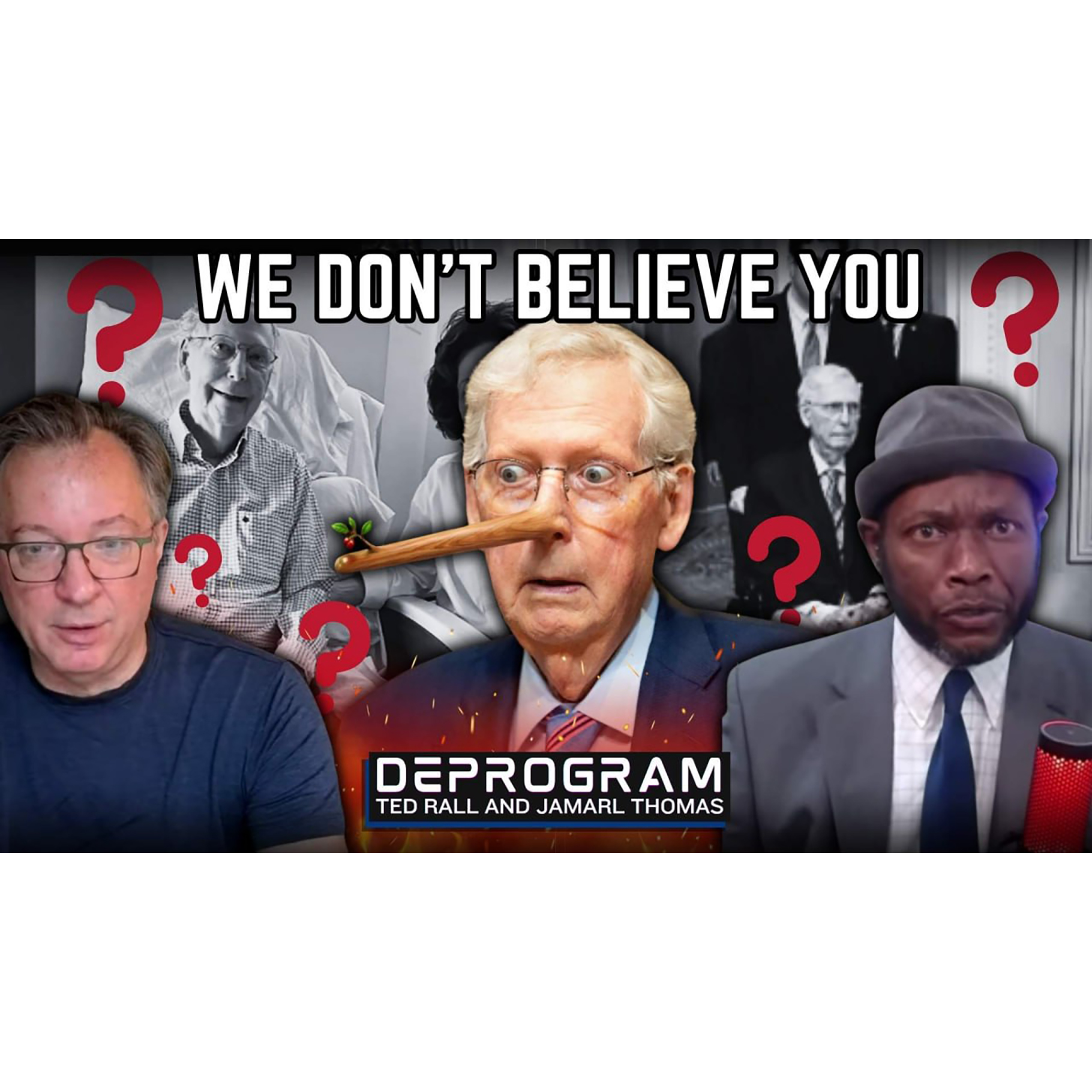 Reaction to McConnell’s “Proof of Life” Photo Reflects Public Distrust | DeProgram with Ted Rall and Jamarl Thomas