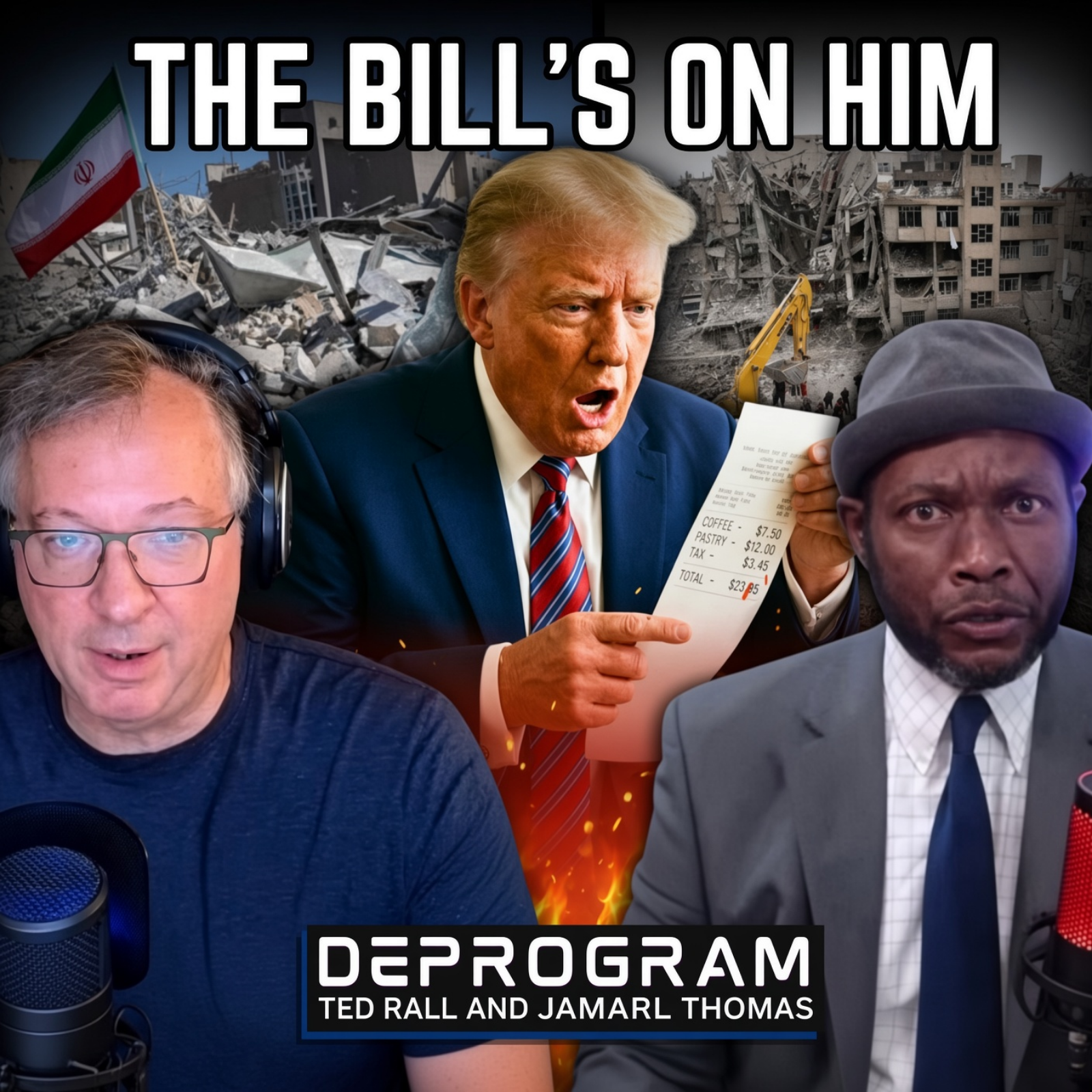 Trump Demands War Reparations From Iran | DeProgram with Ted Rall and Jamarl Thomas
