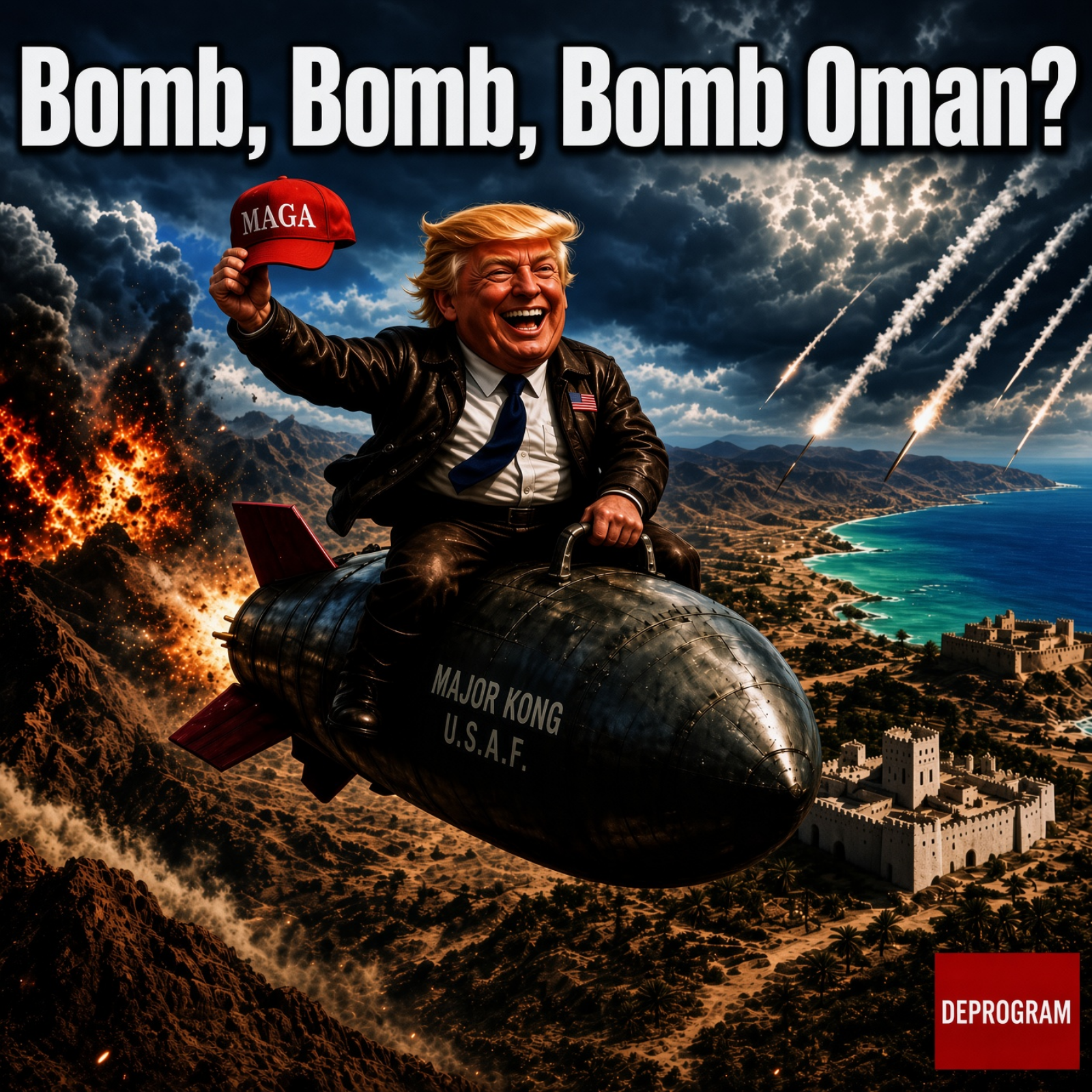 Trump Threatens to Bomb Oman/Q&A | DeProgram with Ted Rall and Jamarl Thomas