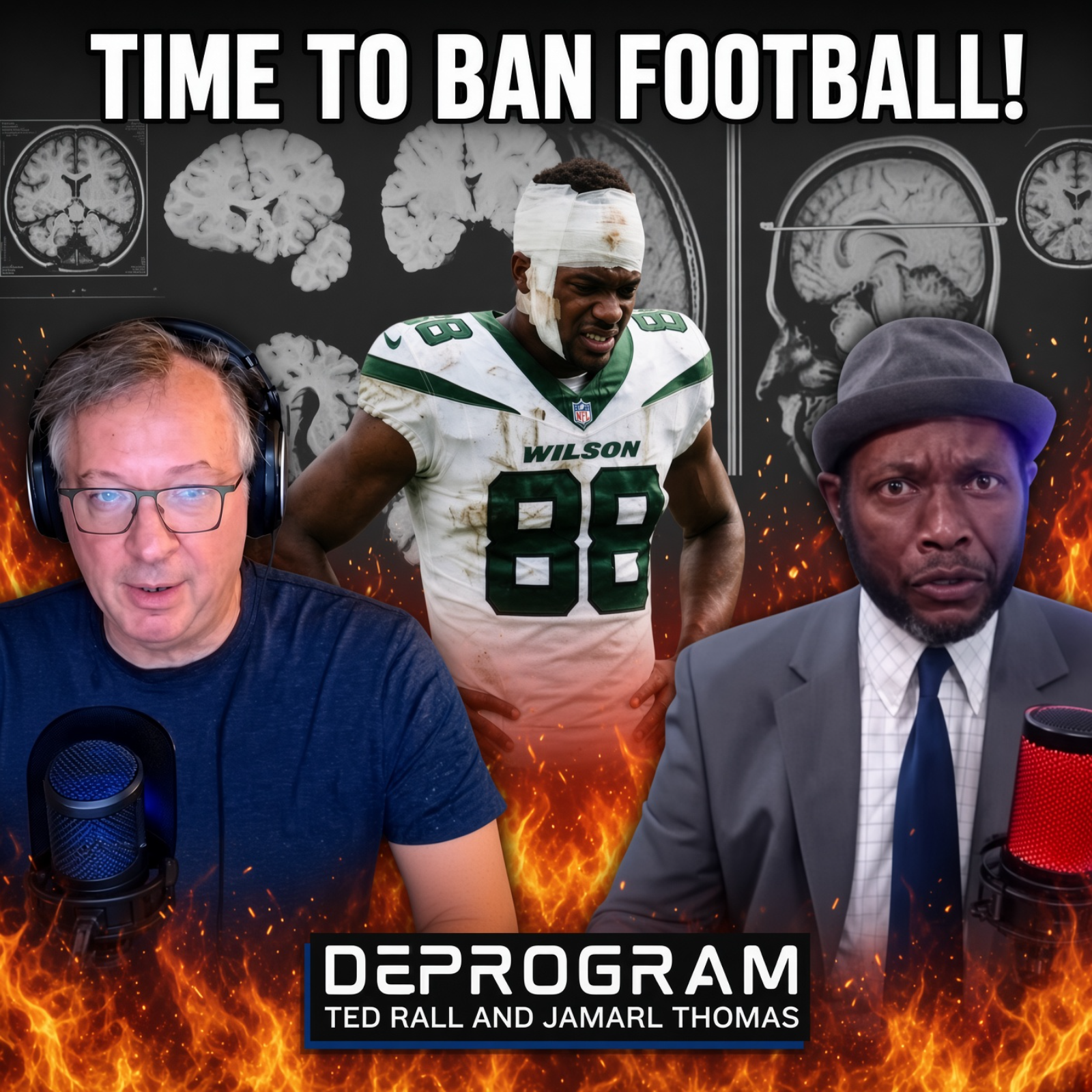 Should Football Be Banned? | DeProgram with Ted Rall and Jamarl Thomas episode artwork