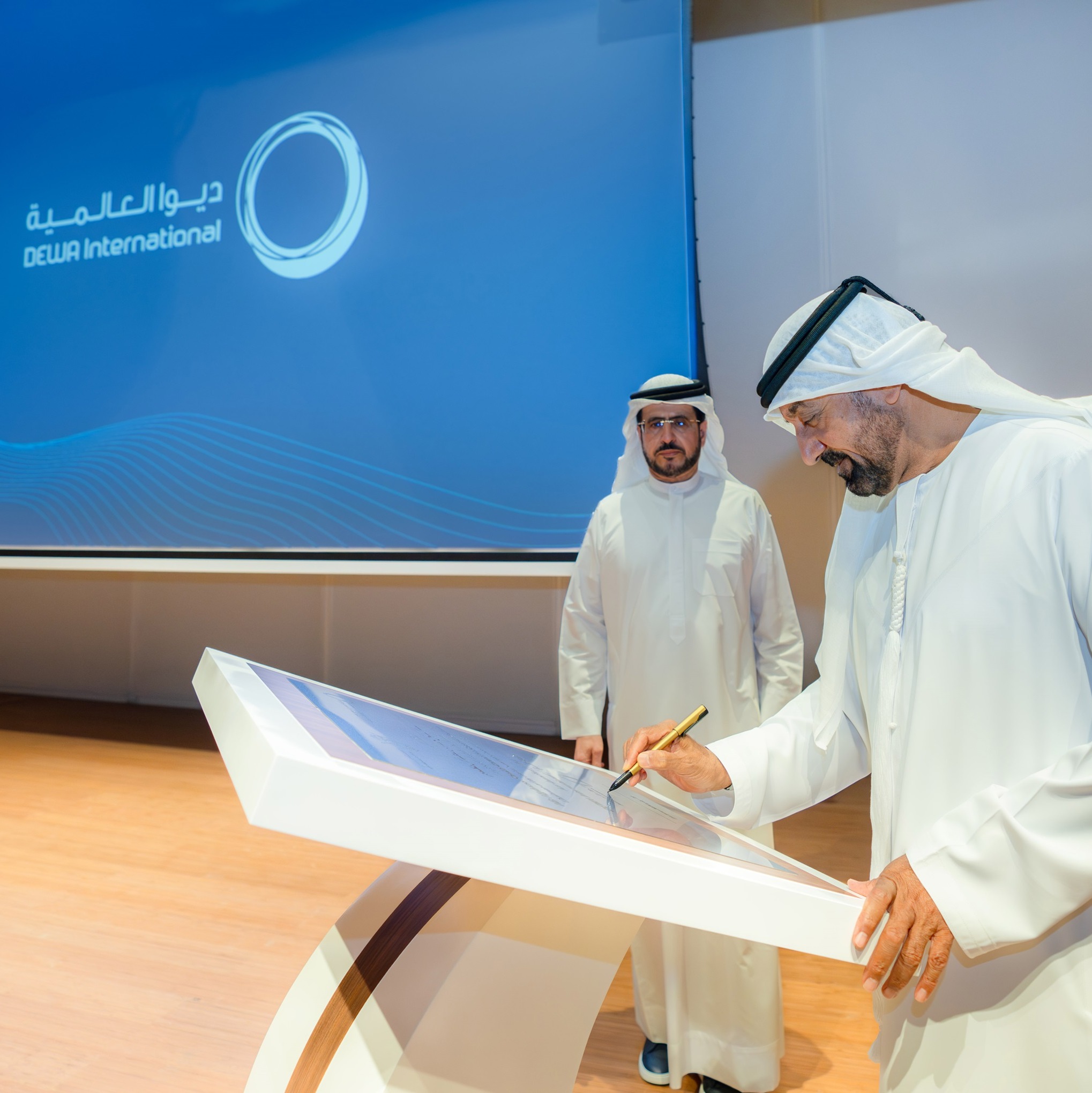 Dubai’s icon goes global: DEWA exports a world-class infrastructure model His Highness Sheikh Ahmed bin Saeed Al Maktoum Launches “‘DEWA International’, a Leading Company to Develop Energy and Water Projects episode artwork