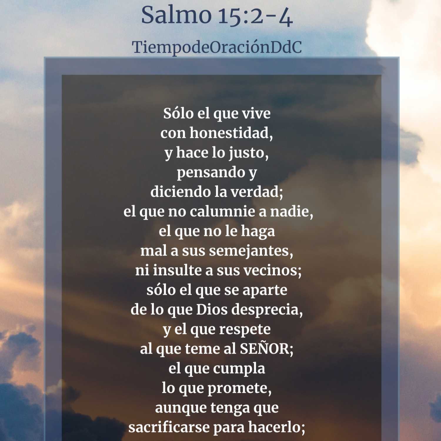 Tiempo de Oración DdC