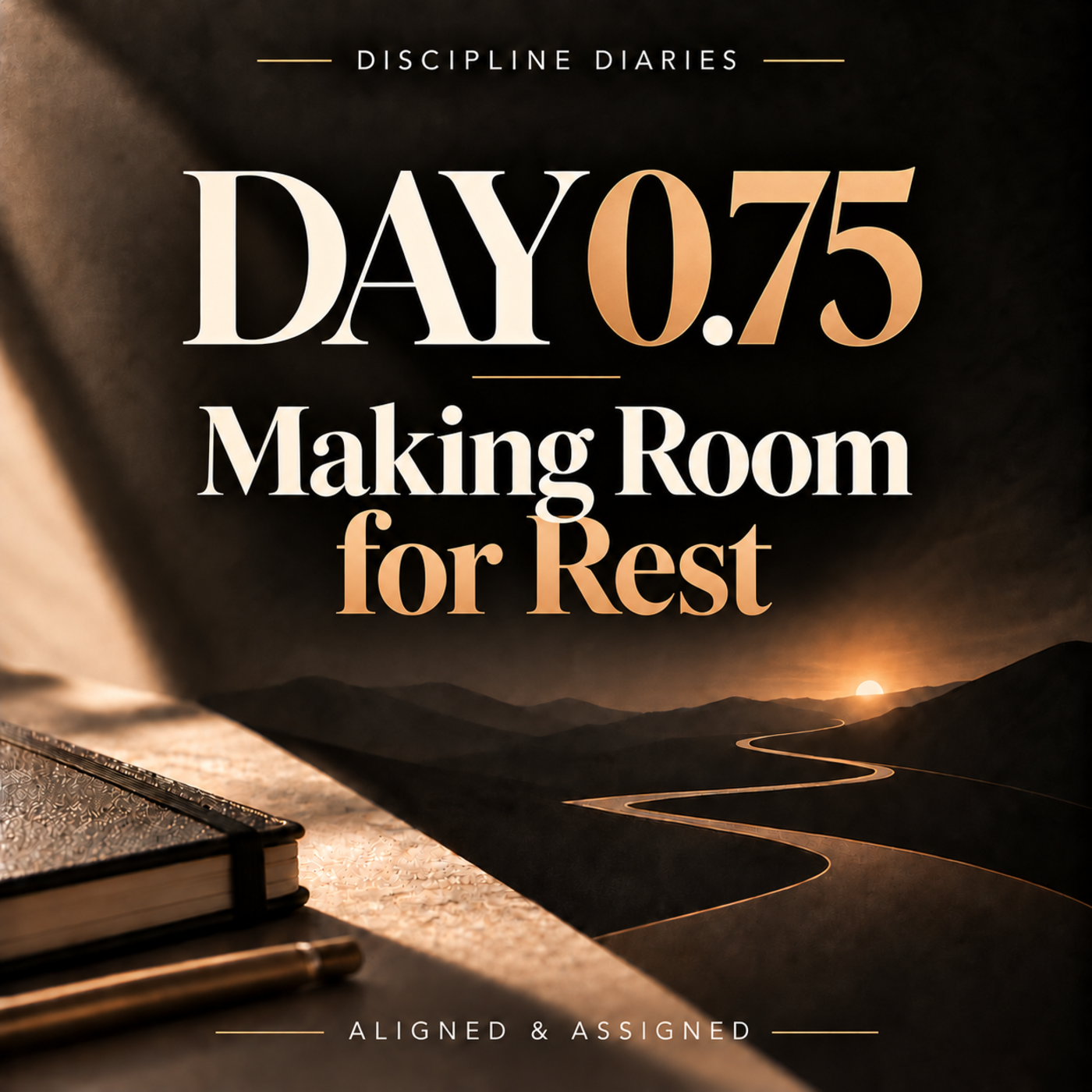 Day 0.75 — Making Room for Rest