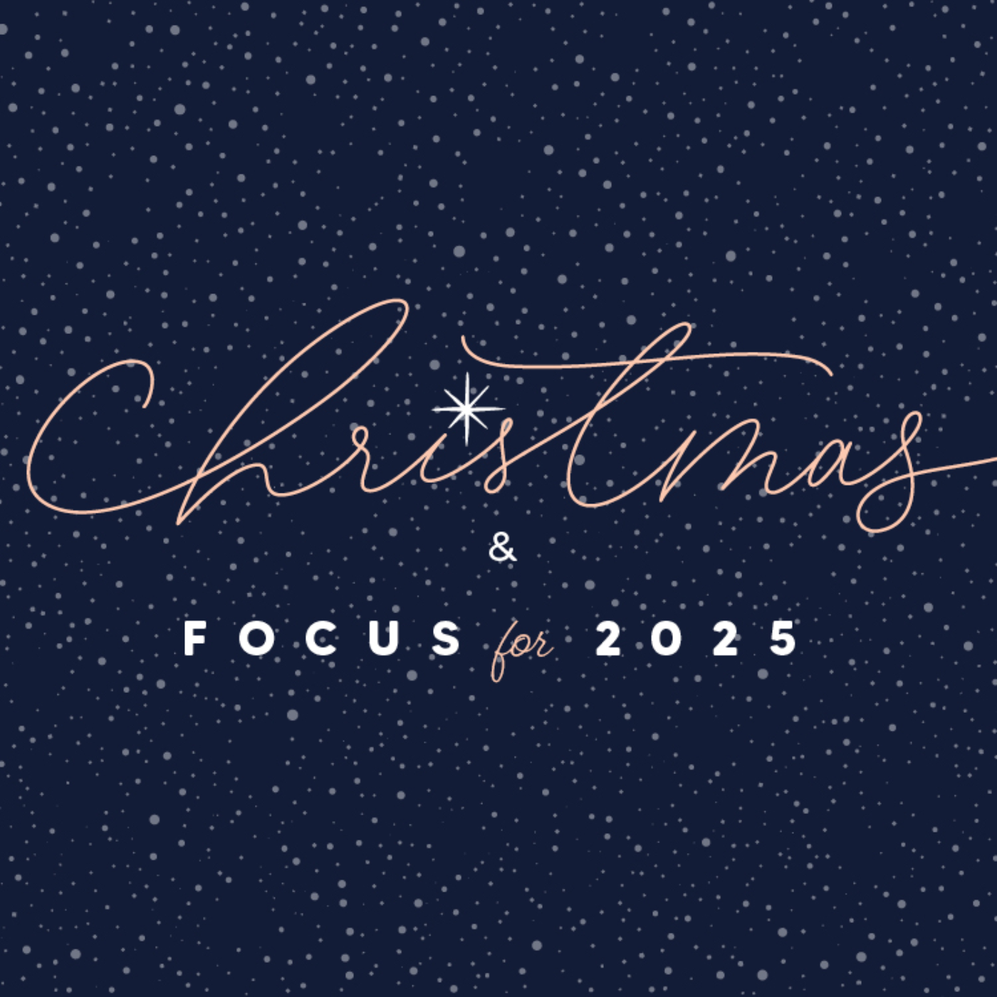 Christmas & Focus for 2025 - Isaiah 9:2 & Micah 6:8 episode artwork