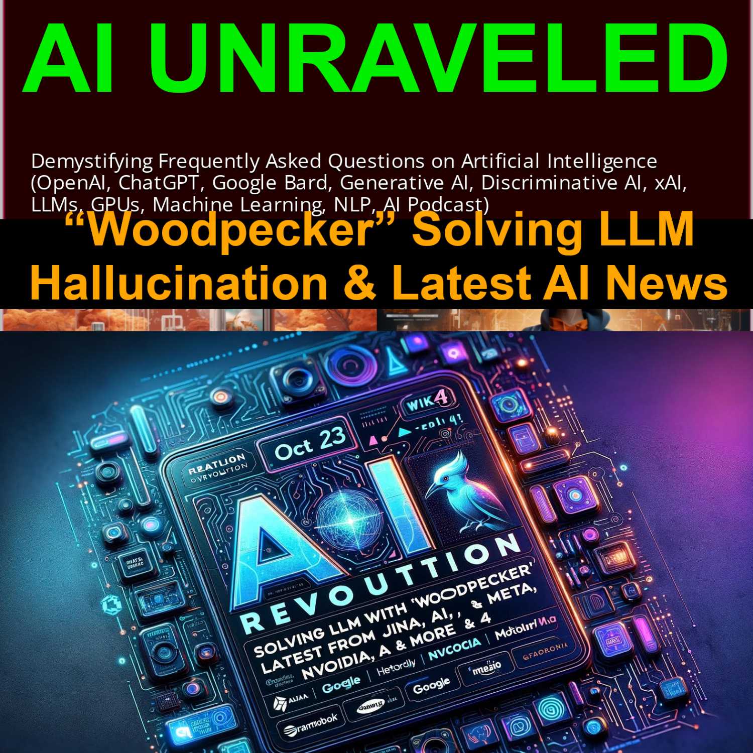 AI Revolution October 2023: Week 4 Updates - “Woodpecker” Solving LLM Hallucination & Latest from Jina AI, Meta, NVIDIA & More