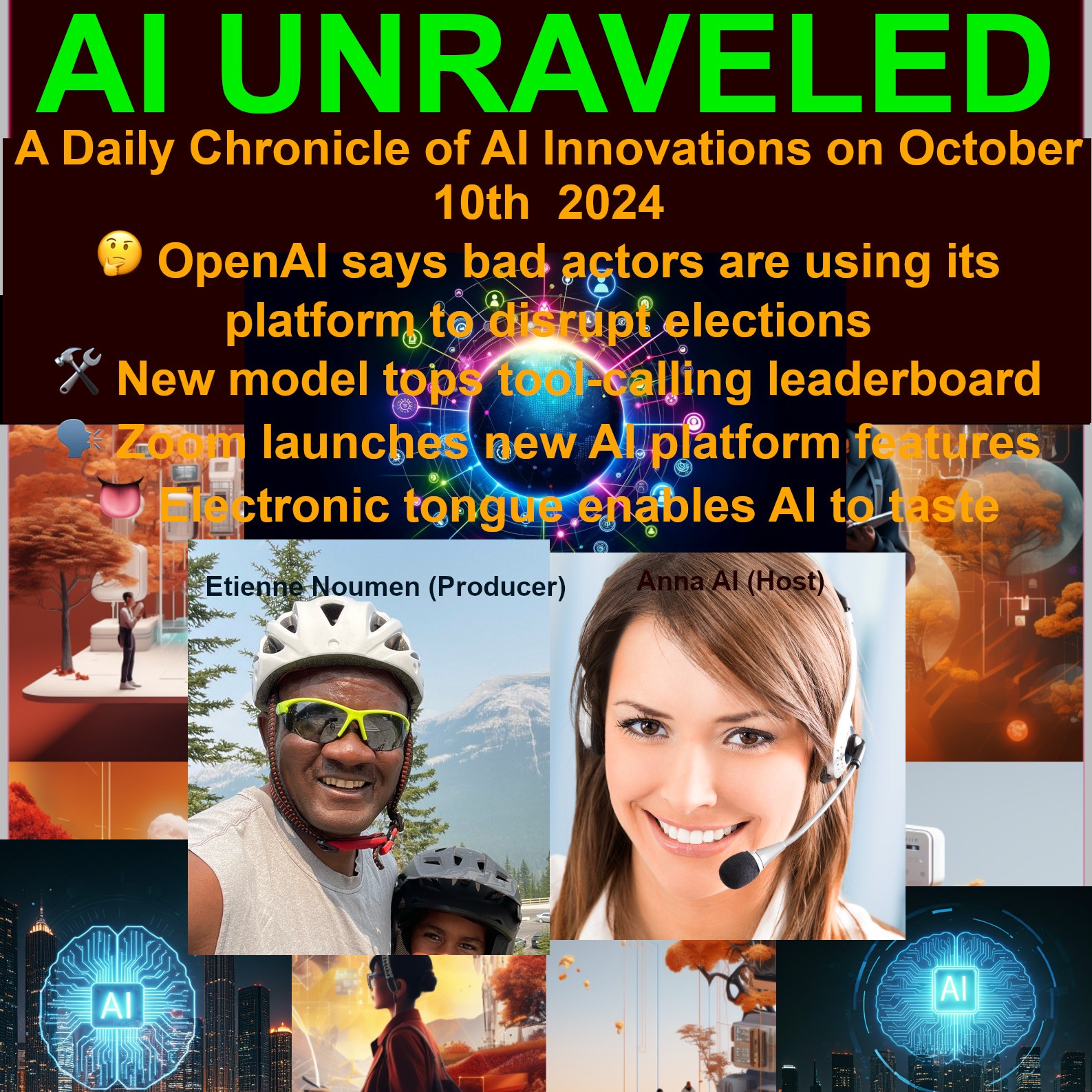 A Daily Chronicle of AI Innovations on October 10th 2024: 🤔 OpenAI says bad actors are using its platform to disrupt elections 🛠️ New model tops tool-calling leaderboard 👅 Electronic tongue enables AI to taste