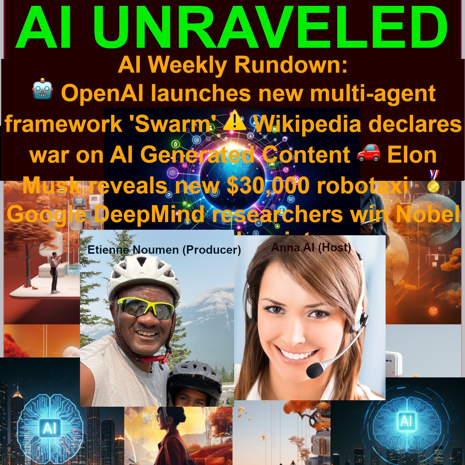 AI Weekly Rundown: 🤖 OpenAI launches new multi-agent framework 'Swarm' ⚠️ Wikipedia declares war on AI Generated Content 🚗 Elon Musk reveals new $30,000 robotaxi  🏅 Google DeepMind researchers win Nobel Prize in chemistry