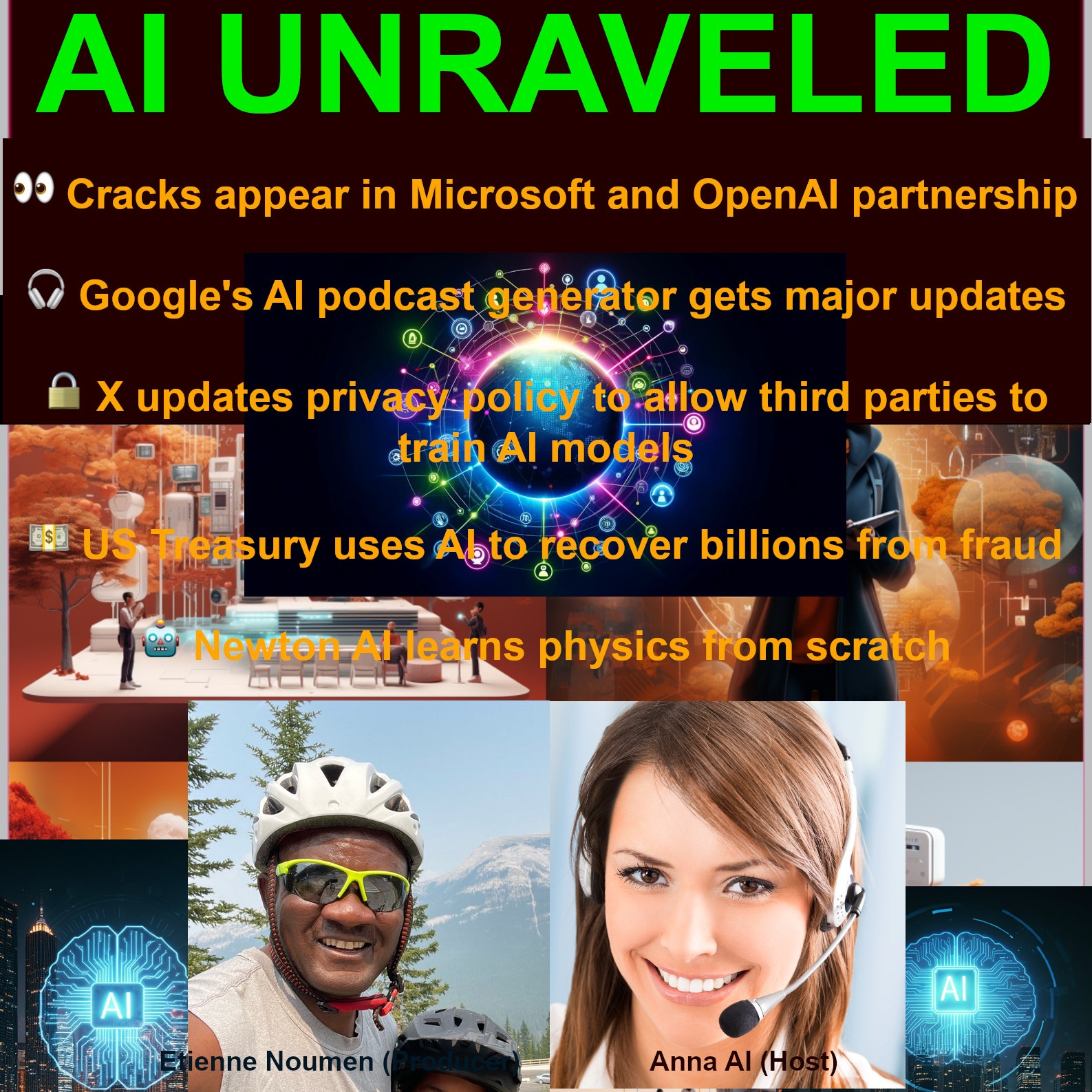 A Daily Chronicle of AI Innovations on October 18th  2024  👀 Cracks appear in Microsoft and OpenAI partnership  🎧 Google's AI podcast generator gets major updates  🔒 X updates privacy policy to allow third parties to train AI models 