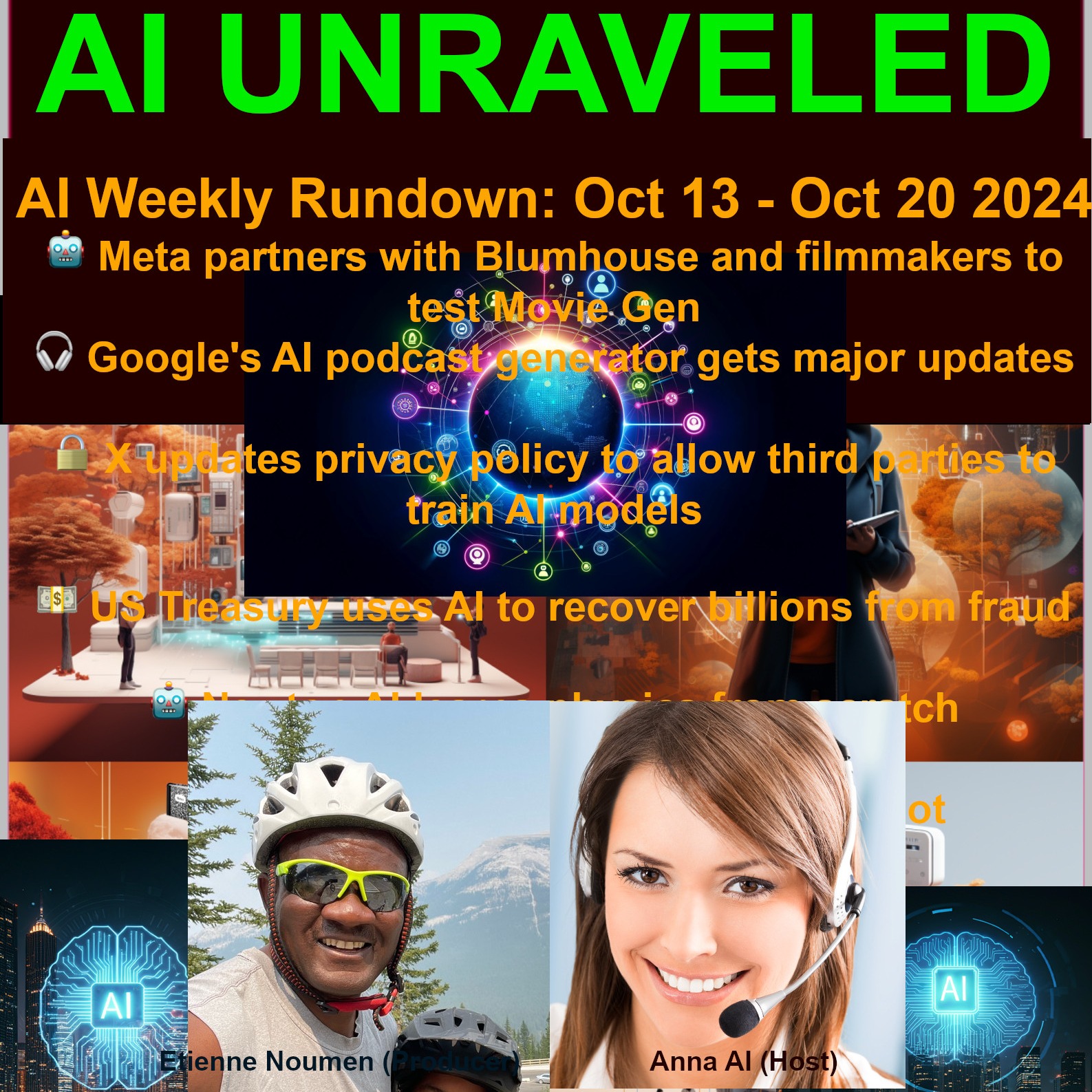 AI Weekly Rundown: 🤖 Meta partners with Blumhouse and filmmakers to test Movie Gen 🎧 Google's AI podcast generator gets major updates 🚀 Nvidia's Nemotron outperforms leading AI models 🧠 Newton AI learns physics from scratch 👁️ Worldcoin