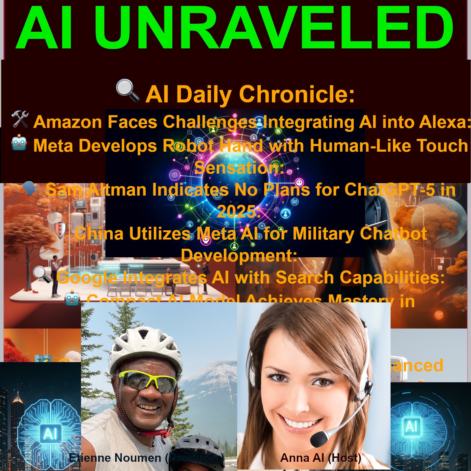 Today in AI:  🛠️ Amazon Faces Challenges Integrating AI into Alexa:  🤖 Meta Develops Robot Hand with Human-Like Touch Sensation:  🗣️ Sam Altman Indicates No Plans for ChatGPT-5 in 2025:  🛡️China Utilizes Meta AI for Military Chatbot Development 