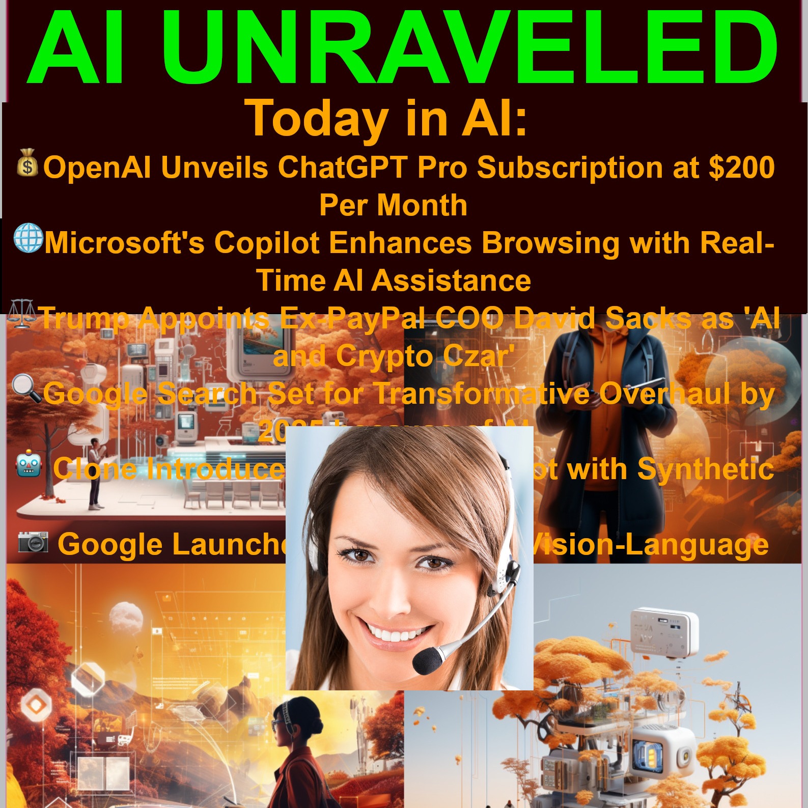 Today in AI: 💰OpenAI Unveils ChatGPT Pro Subscription at $200 Per Month 🌐Microsoft's Copilot Enhances Browsing with Real-Time AI Assistance ⚖️Trump Appoints Ex-PayPal COO David Sacks as 'AI and Crypto Czar' 