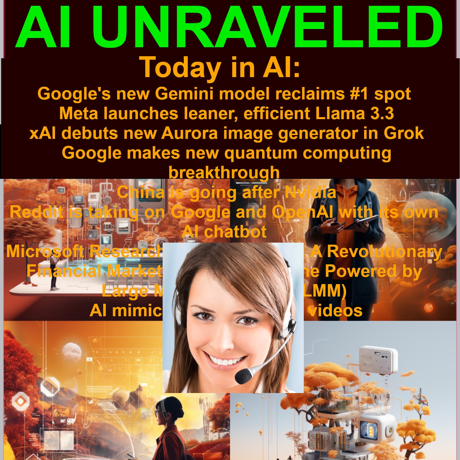 Today in AI:  Google makes new quantum computing breakthrough; OpenAI just officially released its Sora AI video generation model; Google's new Gemini model reclaims #1 spot;  xAI debuts new Aurora image generator in Grok