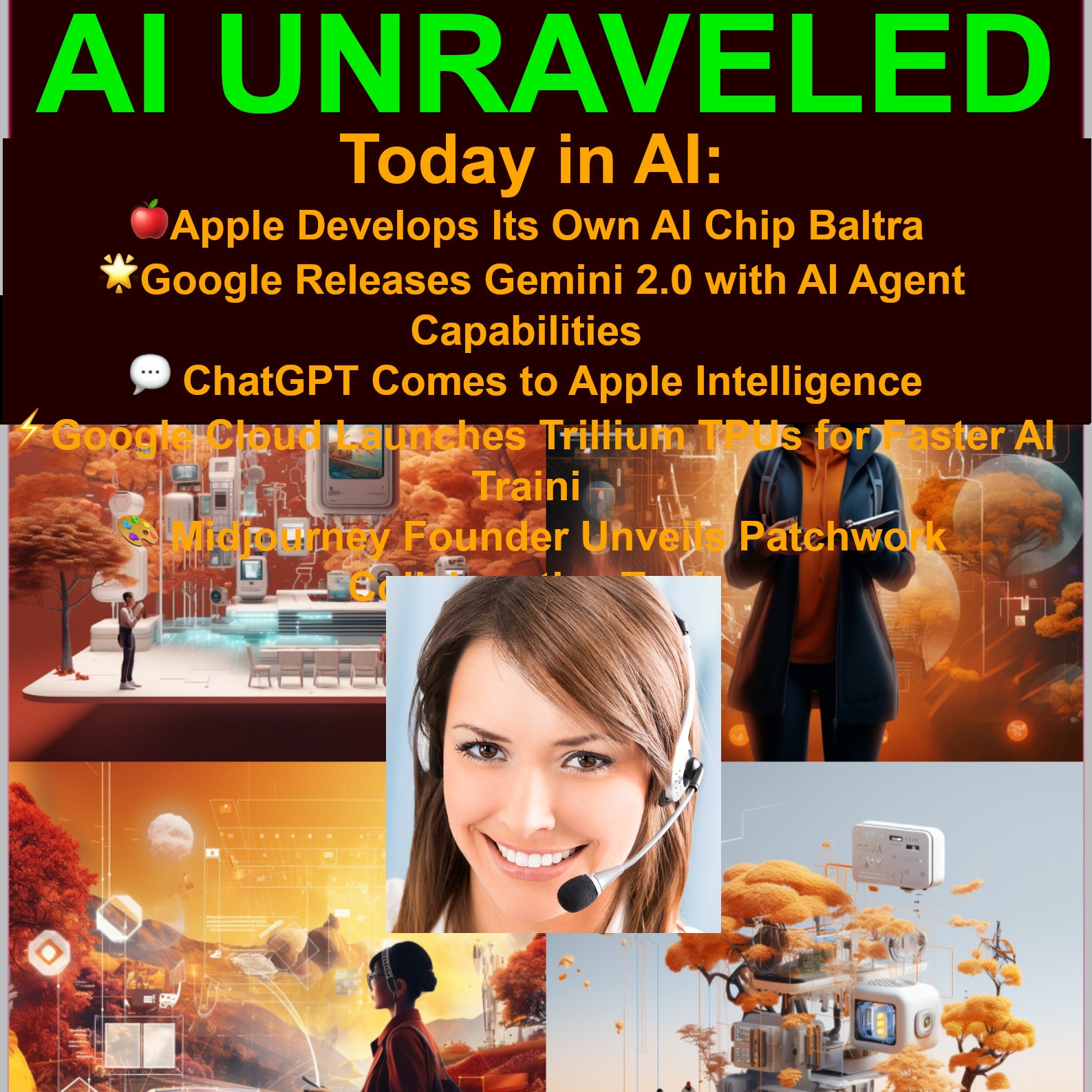 Today in AI: 🍎Apple Develops Its Own AI Chip Baltra 🌟Google Releases Gemini 2.0 with AI Agent Capabilities 💬 ChatGPT Comes to Apple Intelligence ⚡Google Cloud Launches Trillium TPUs for Faster AI Training