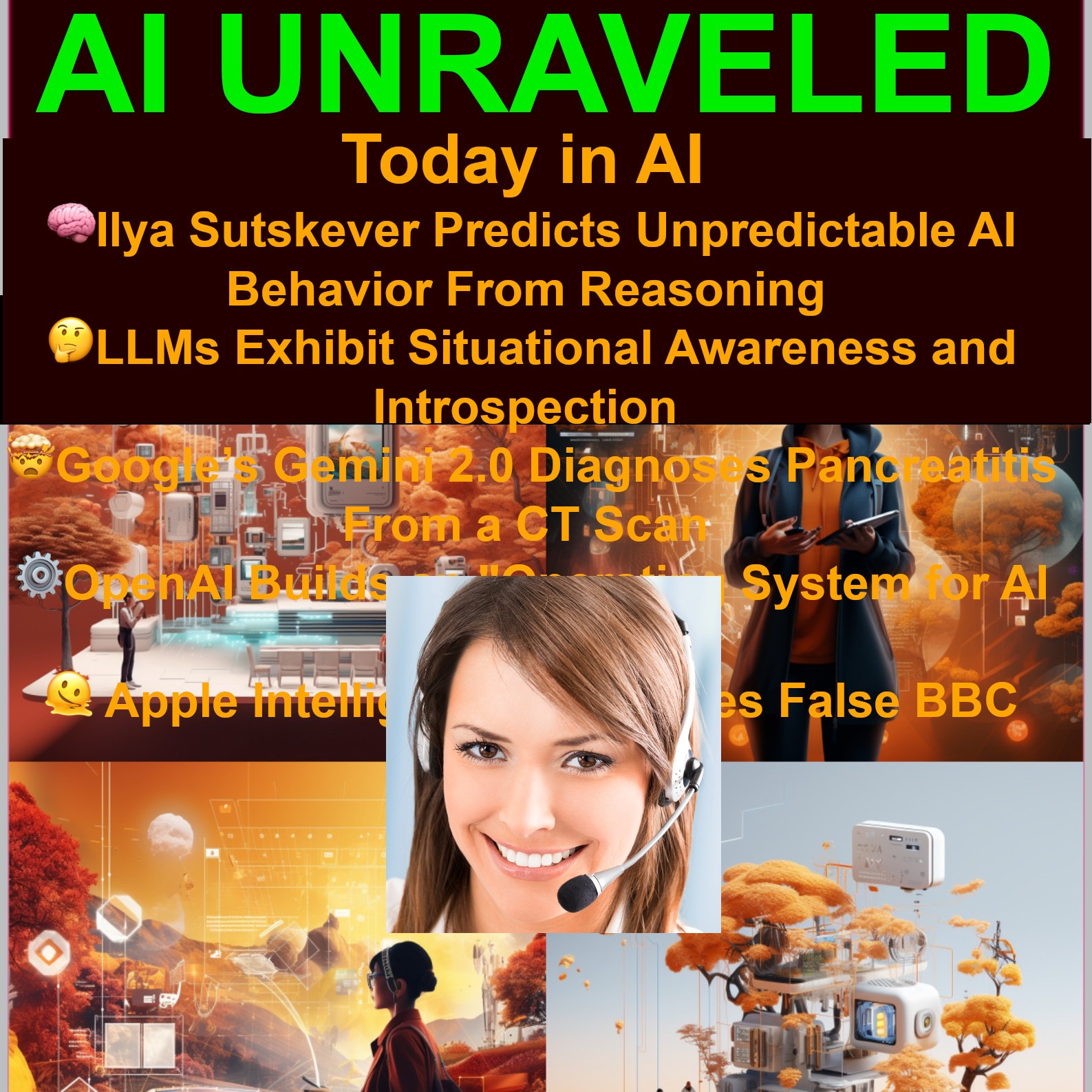 Today inAI:🧠Ilya Sutskever Predicts Unpredictable AI Behavior From Reasoning 🤔LLMs Exhibit Situational Awareness and Introspection 🤯Google’s Gemini 2.0 Diagnoses Pancreatitis From a CT Scan  🫠 Apple Intelligence Generates False BBC Headline