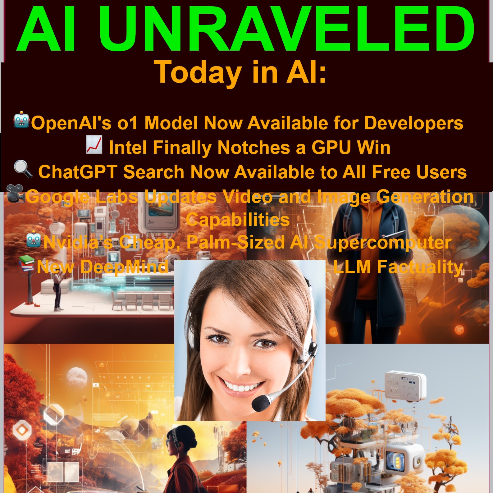 Today in AI: 🤖OpenAI's o1 Model Now Available for Developers  🔍 ChatGPT Search Now Available to All Free Users 🎥Google Labs Updates Video and Image Generation Capabilities 🤖Nvidia’s Cheap, Palm-Sized AI Supercomputer 