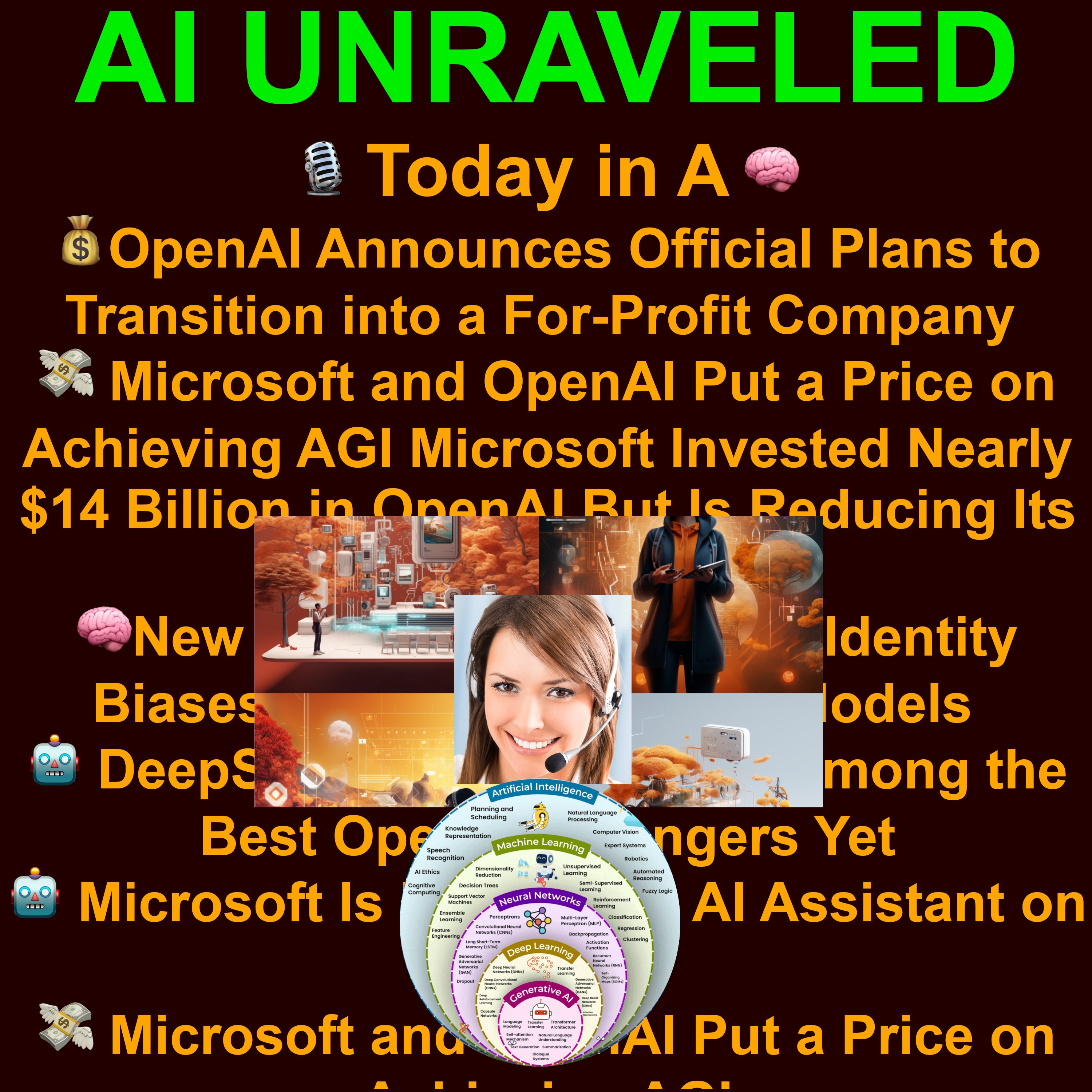 Today in AI: 💼💰OpenAI Announces Official Plans to Transition into a For-Profit Company 🧠New Study Reveals Social Identity Biases in Large Language Models 💸 Microsoft and OpenAI Put a Price on Achieving AGI and more