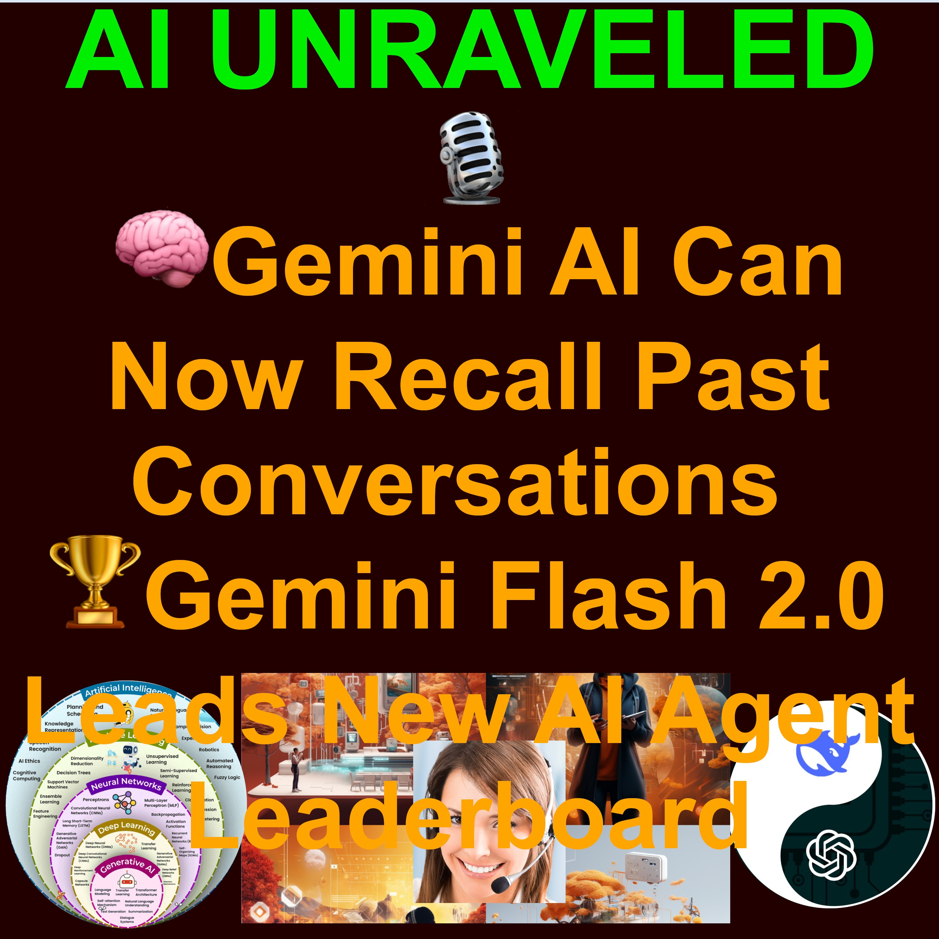 AI Daily News Feb 15 2025: 🧠Gemini AI Can Now Recall Past Conversations 📹YouTube Integrates Google Veo AI Video Generation Tools Into Shorts 🧠Anthropic Prepares Next Major Claude Model 🏆Gemini Flash 2.0 Leads New AI Agent Leaderboard