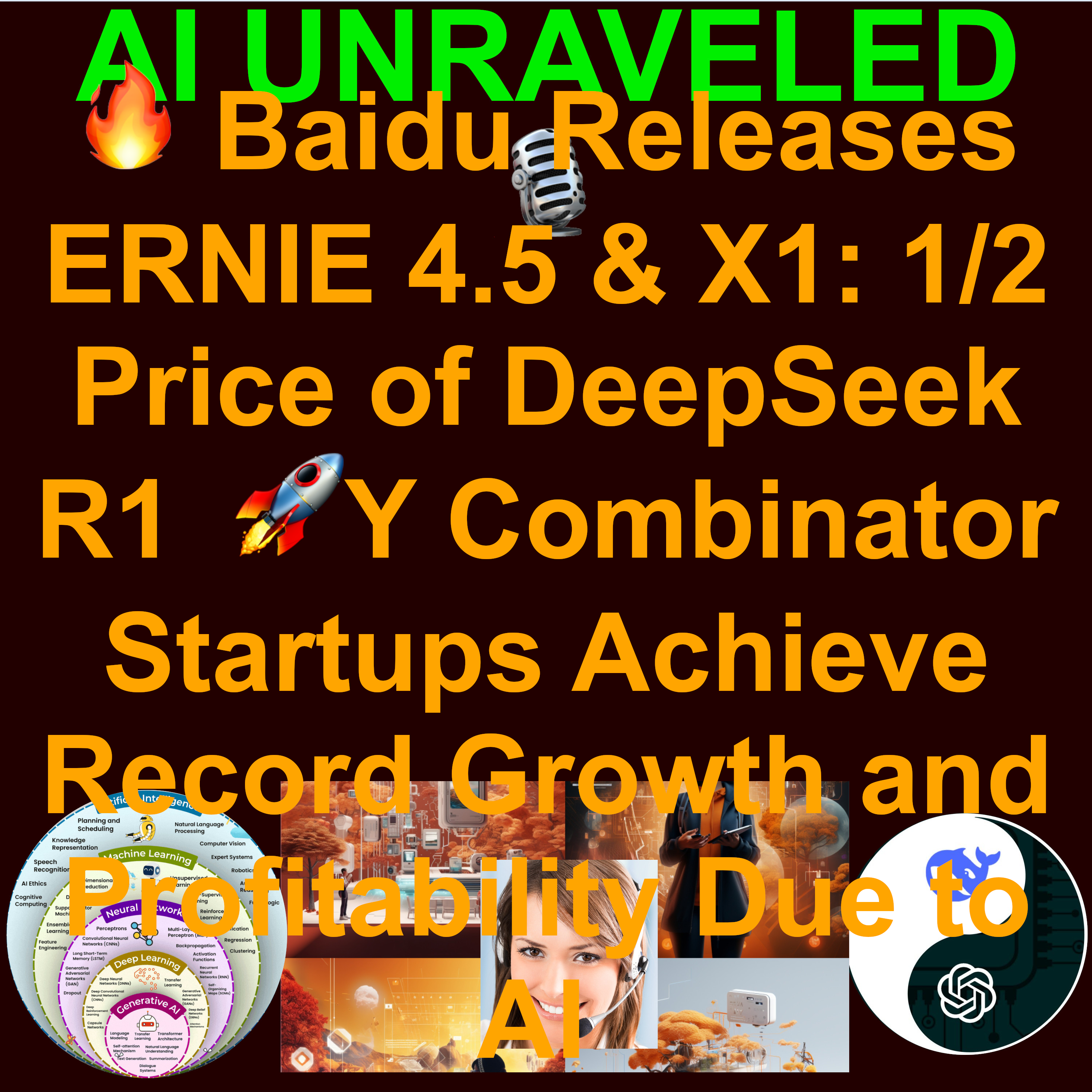 AI Daily News March 16 2025: 🔥Baidu Releases ERNIE 4.5 & X1: Half the Price of DeepSeek R1 🚀Y Combinator Startups Achieve Record Growth and Profitability Due to AI 🎮Horizon Zero Dawn Actor Ashly Burch Reacts to Sony AI’s Voice Technology ⚖️Spain