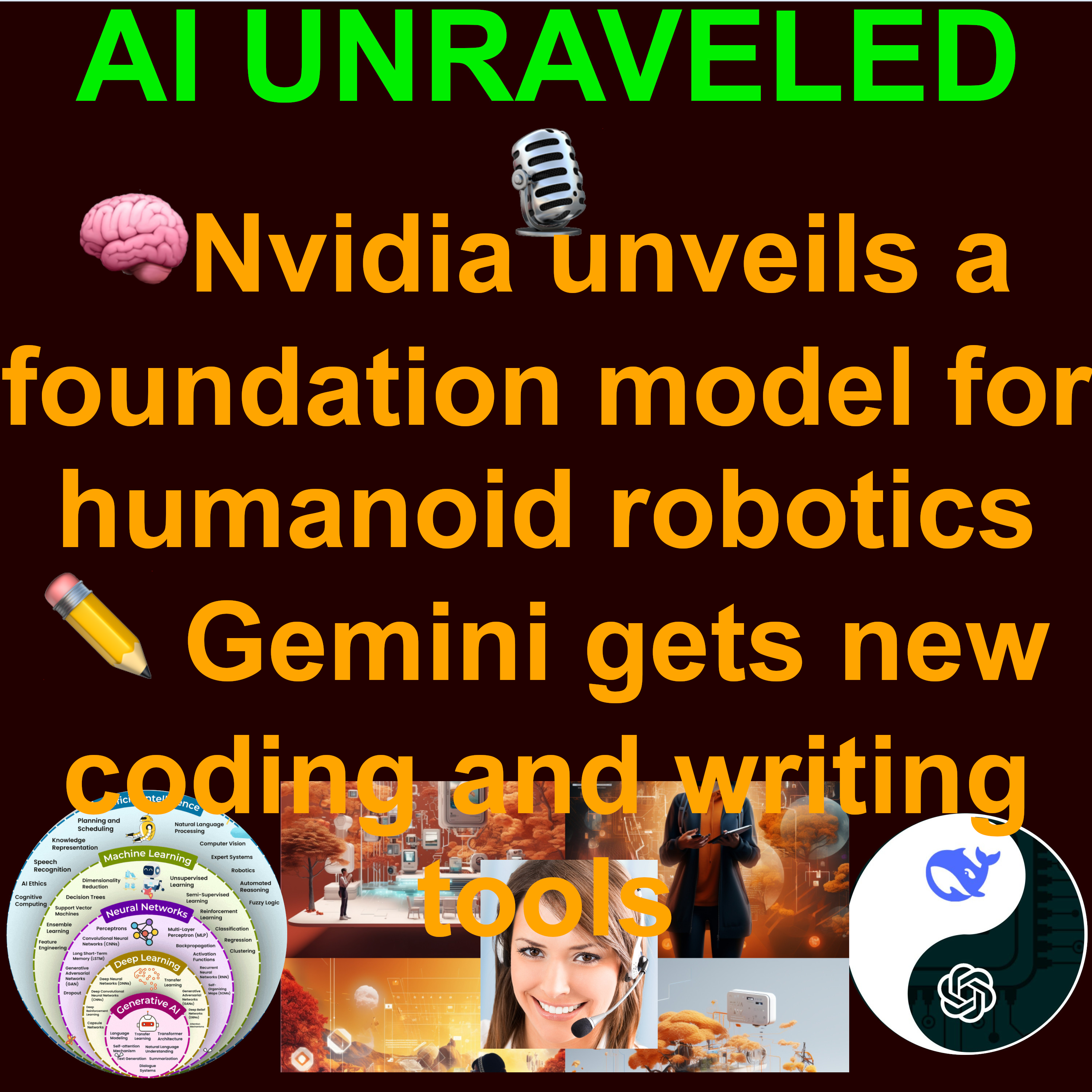 AI Daily News March 19 2025: 🥰 Disney's robots will be powered by Nvidia and Google ✏️ Gemini gets new coding and writing tools 🤖Nvidia unveils future AI chip lineup 🧠Nvidia unveils a foundation model for humanoid robotics 🤖Mistral 
