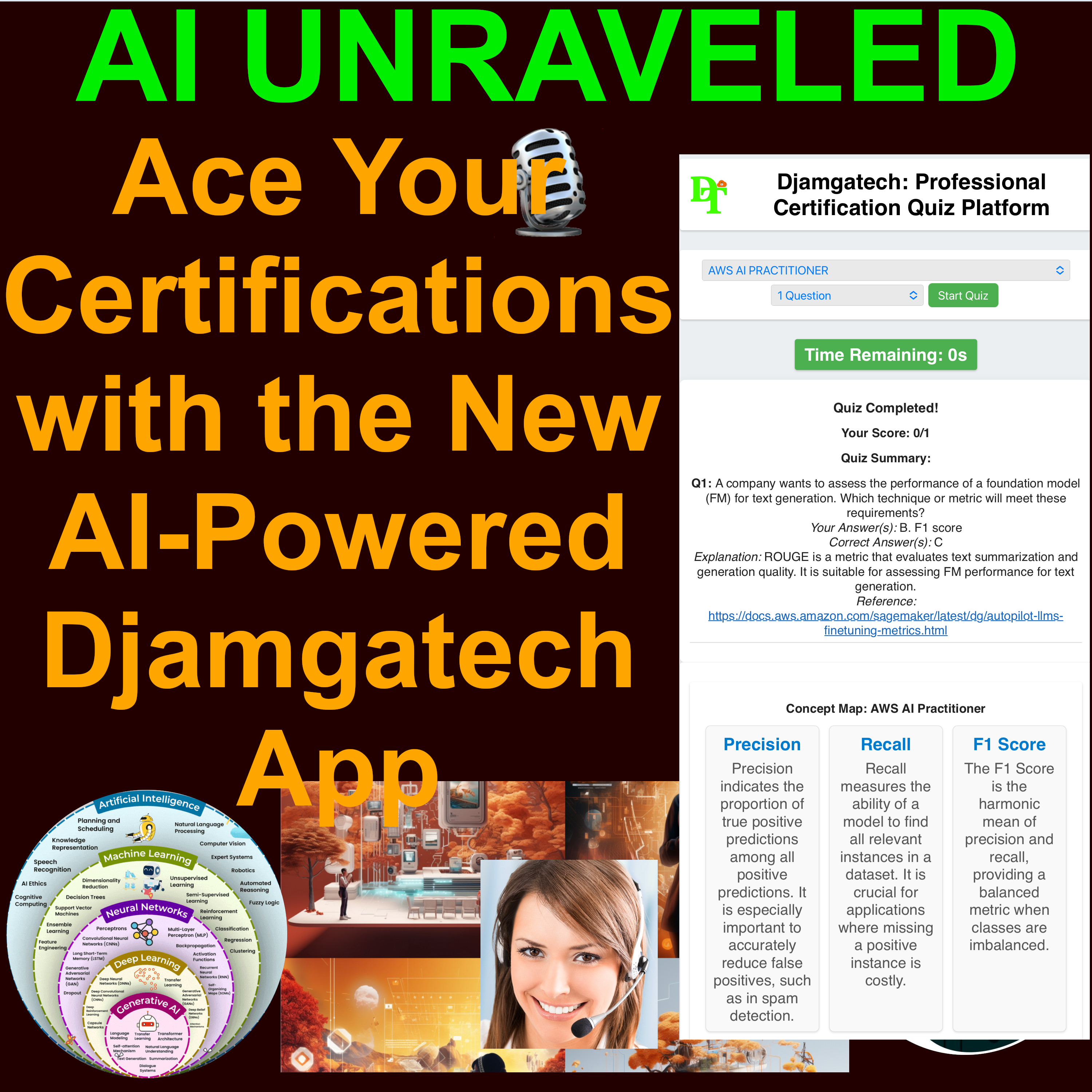 🎓 Ace Your Professional Certifications with the New AI-Powered Djamgatech App! 🚀