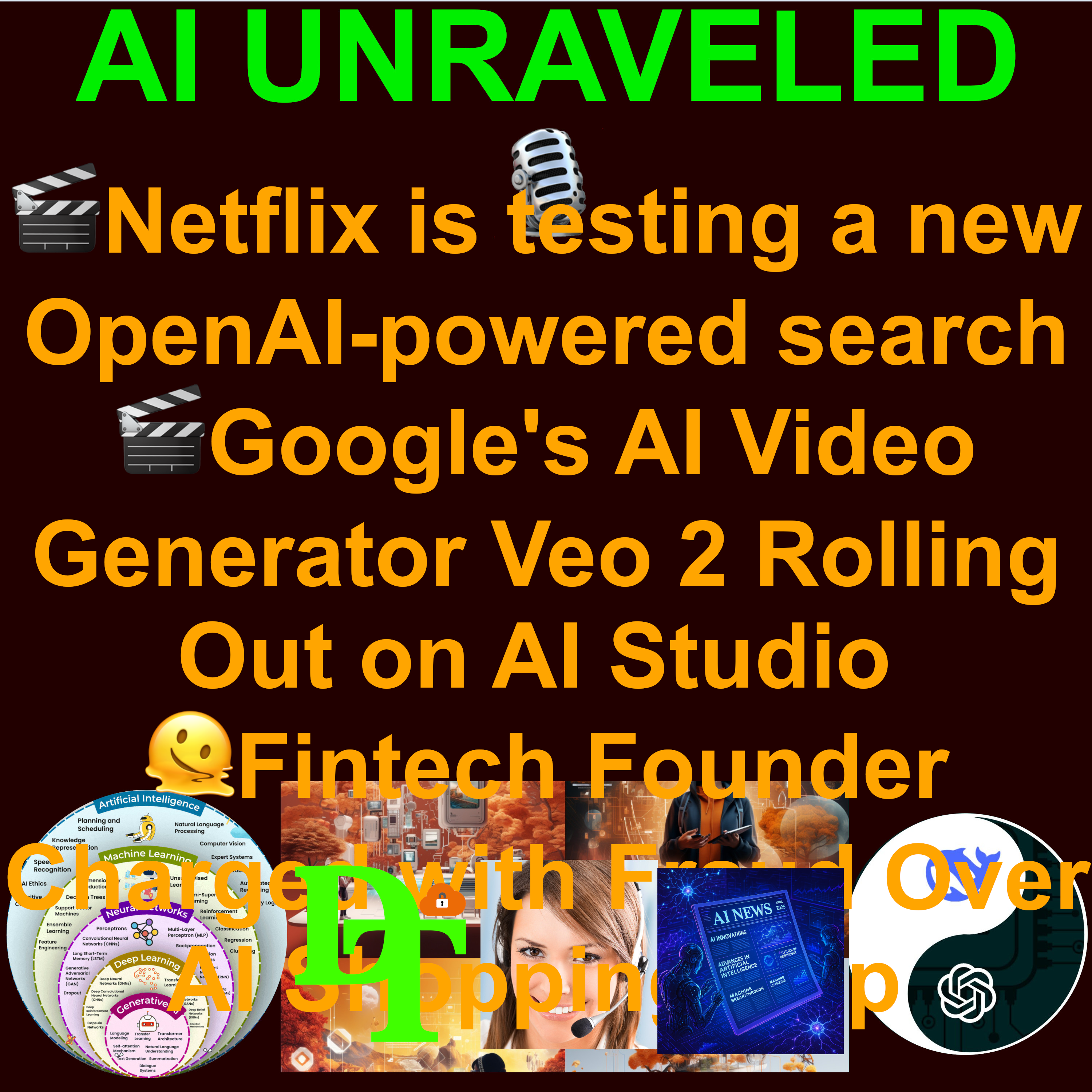 AI Weekly News Rundown April 07 to April 13 2025: 🎬Netflix is testing a new OpenAI-powered search 🎬Google's AI Video Generator Veo 2 Rolling Out on AI Studio 🫠Fintech Founder Charged with Fraud Over AI Shopping App 👀Ex-OpenAI staff side with Musk