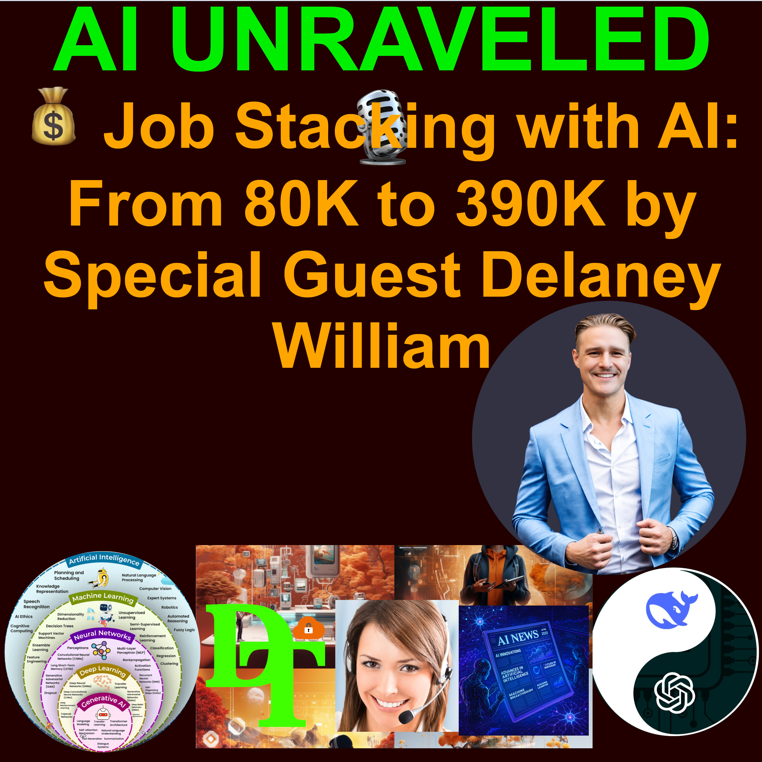 AI Unraveled Special Edition: 💰 Jobs Stacking with AI: From 80K to 390K by Special Guest Delaney William, Founder at Elevated Technologies