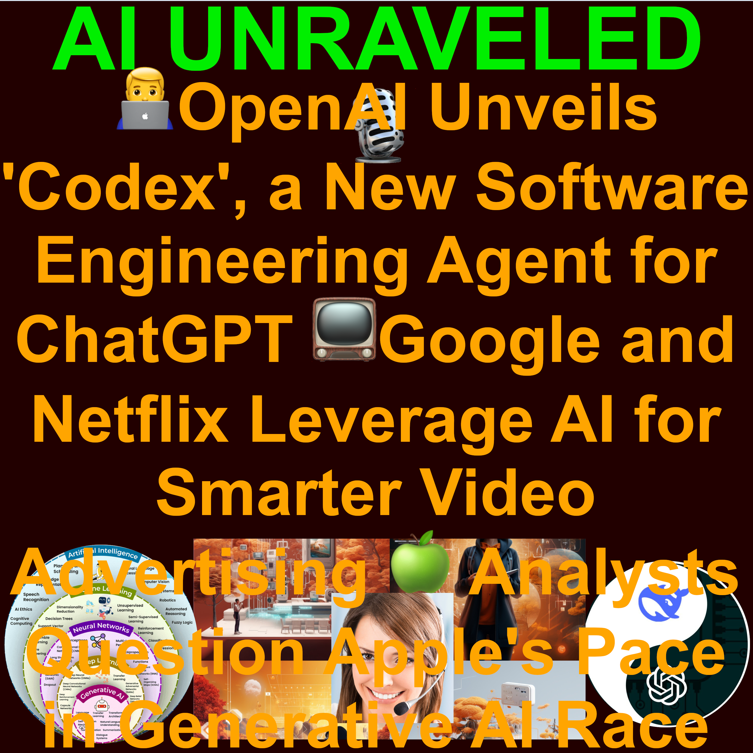 AI Daily News May 19 2025: 👨‍💻OpenAI Unveils 'Codex', a New Software Engineering Agent for ChatGPT 📺Google and Netflix Leverage AI for Smarter Video Advertising 🤖Study Reveals AIs Can Spontaneously Develop Their Own Social Norms 🍏Apple in AI 