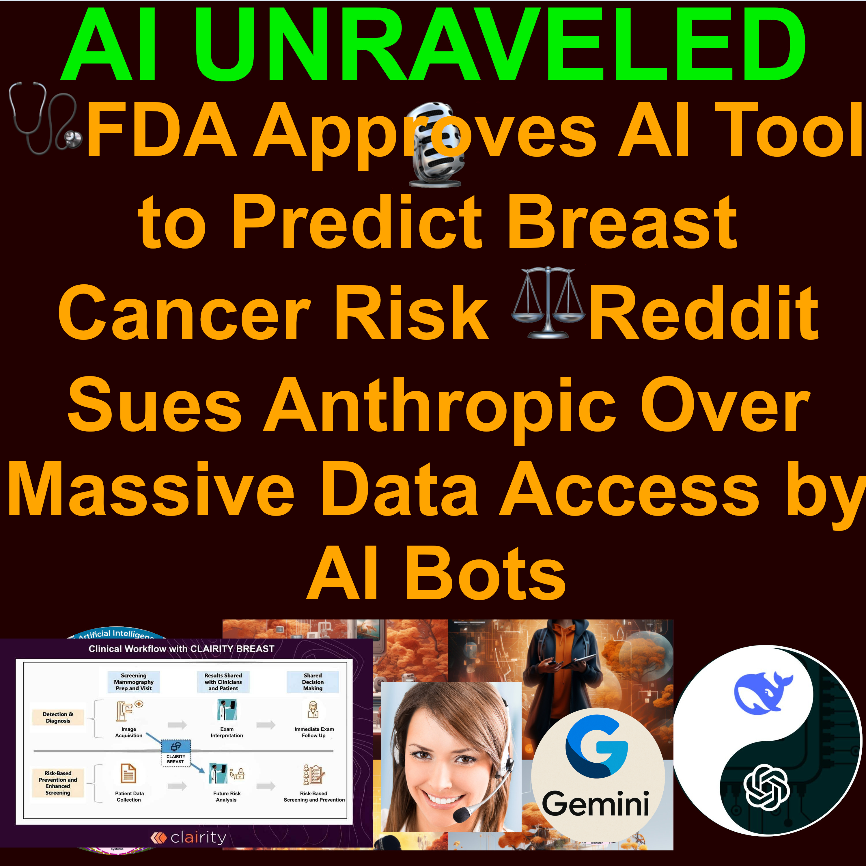 AI Daily News June 04 2025: 🩺FDA Approves AI Tool to Predict Breast Cancer Risk ⚖️Reddit Sues Anthropic Over Massive Data Access by AI Bots 🧠 AI Pioneer Launches Nonprofit for ‘Honest’ AI 💻Mistral Releases New AI Coding Client: Mistral Code & more