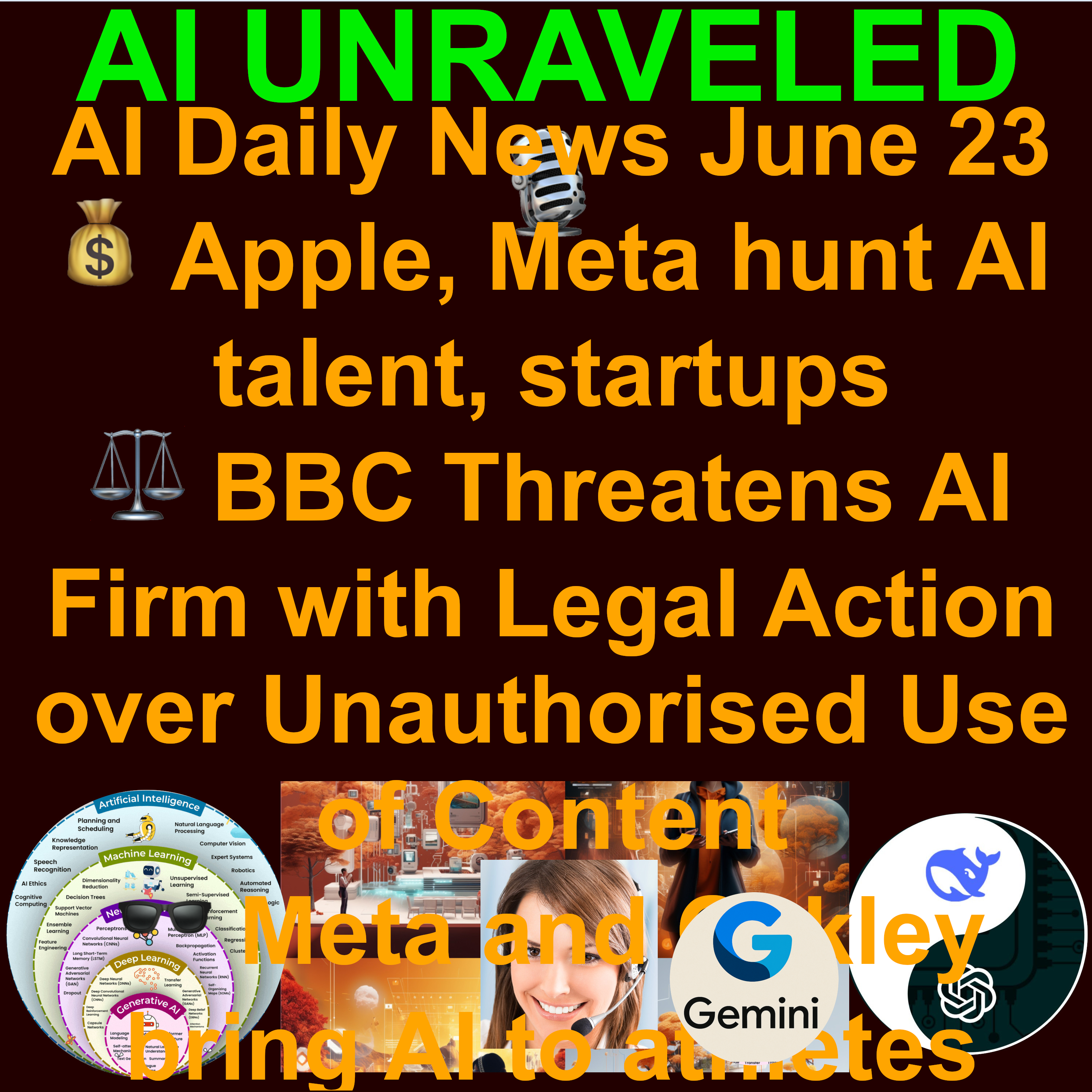 AI Daily 20250623: 💰 Apple, Meta hunt AI talent, startups    😳AI models resorts to blackmail, corporate espionage in tests  🤖Veo 3 is watching: YouTube’s AI learns from creator content