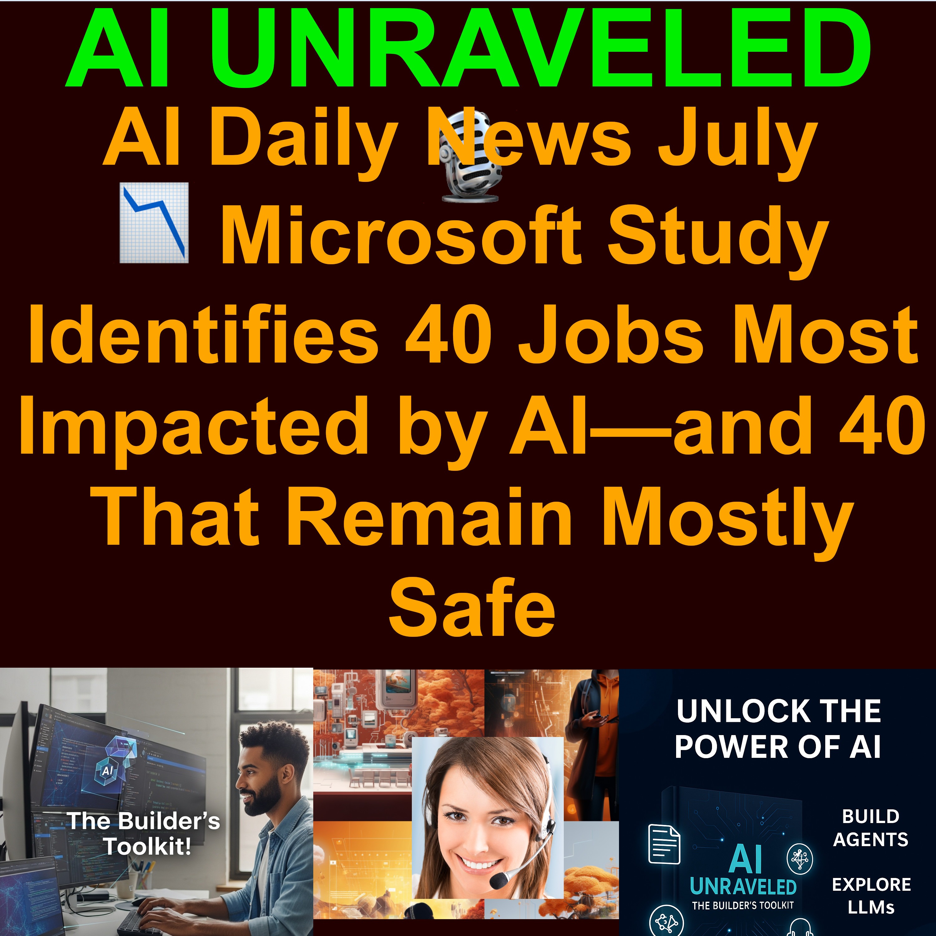 📉 Microsoft Study Identifies 40 Jobs Most Impacted by AI—and 40 That Remain Mostly Safe