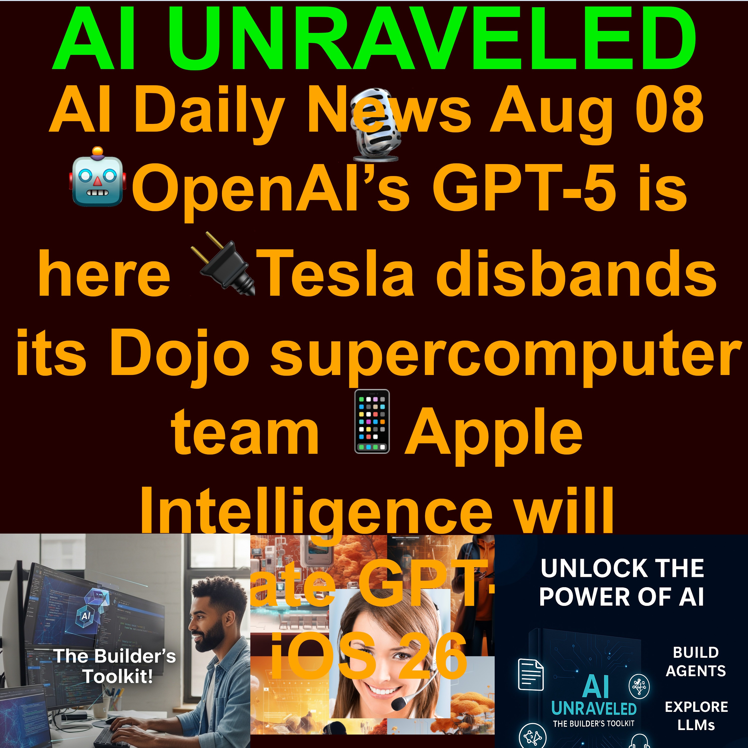 AI Daily News Aug 08 2025: 🤖OpenAI’s GPT-5 is here  📱Apple Intelligence will integrate GPT-5 with iOS 26  🌍Google open-sources AI to understand animal sounds  🧬MIT’s AI predicts protein location in any cell & more