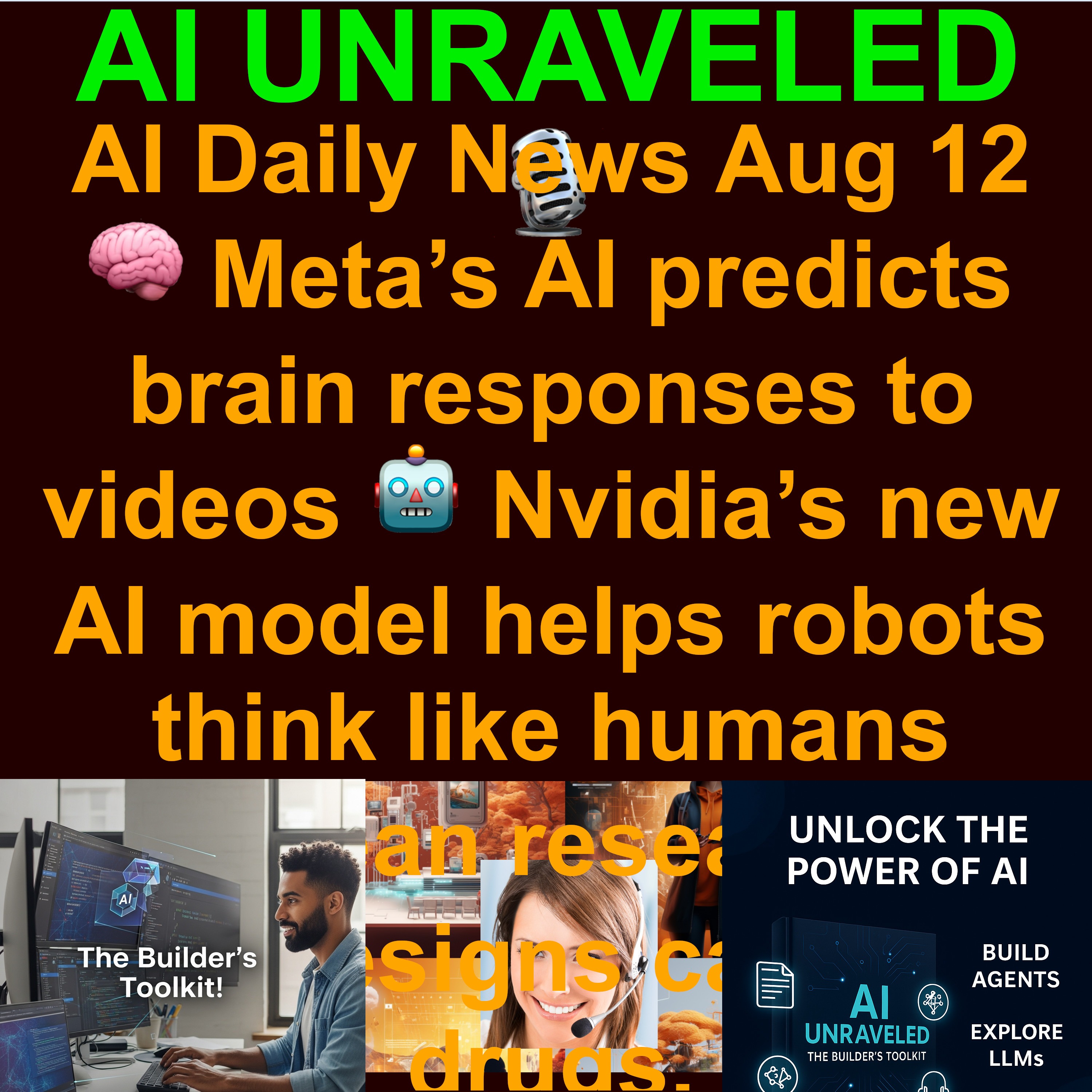 AI Daily News Aug 12 2025:  💻GitHub joins Microsoft AI as its CEO steps down,  🤖 Nvidia’s new AI model helps robots think like humans,  🛑China urges firms not to use Nvidia H20  🧠Meta’s AI predicts brain responses to videos 💊 and more