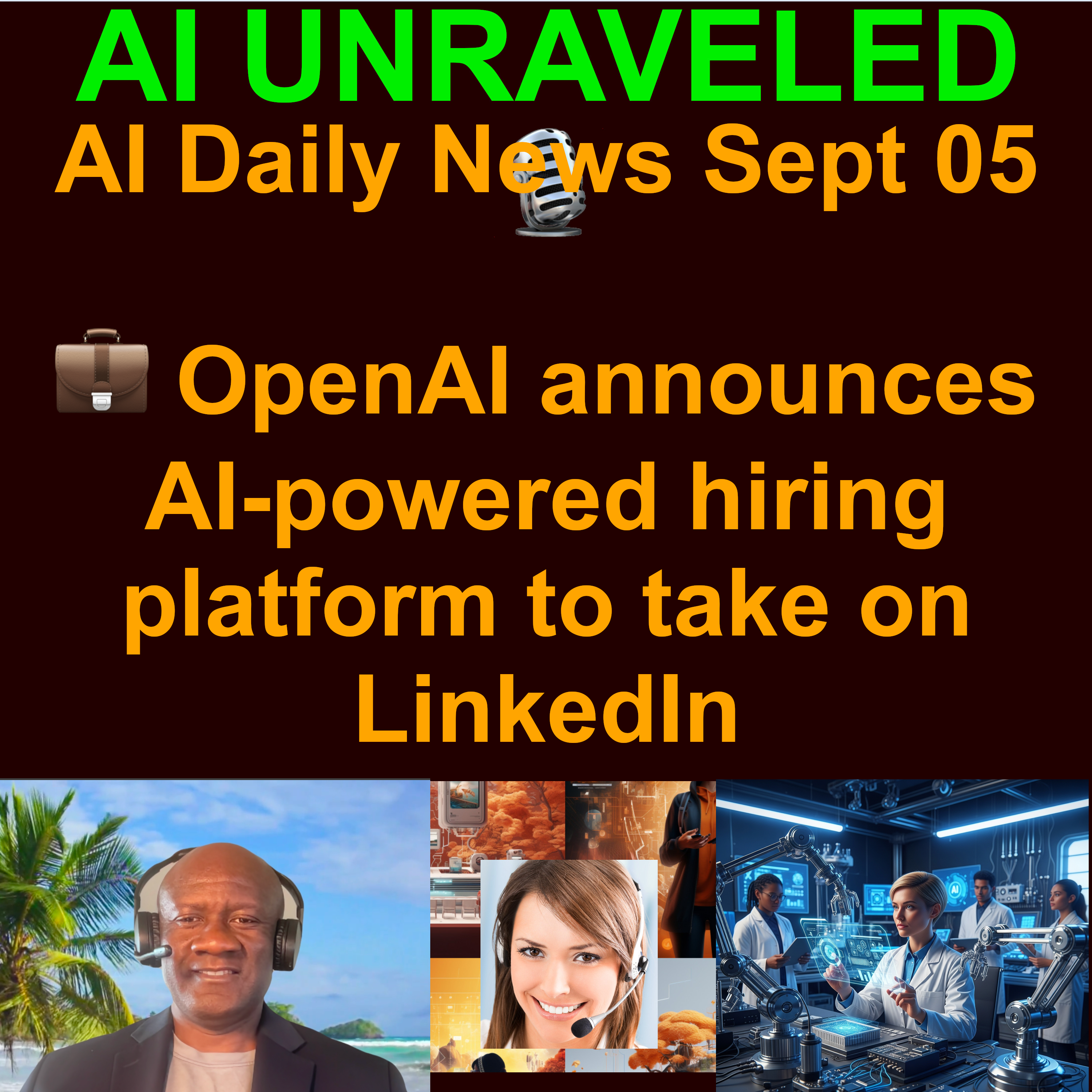 AI Daily News Rundown: 💥 OpenAI to make its own AI chips with Broadcom  💼 OpenAI announces AI-powered hiring platform to take on LinkedIn 🐳 DeepSeek’s self-improving AI agent  🏈 NFL Kicks Off Season with AI-Powered Campaign & more (Sept 05, 2025)