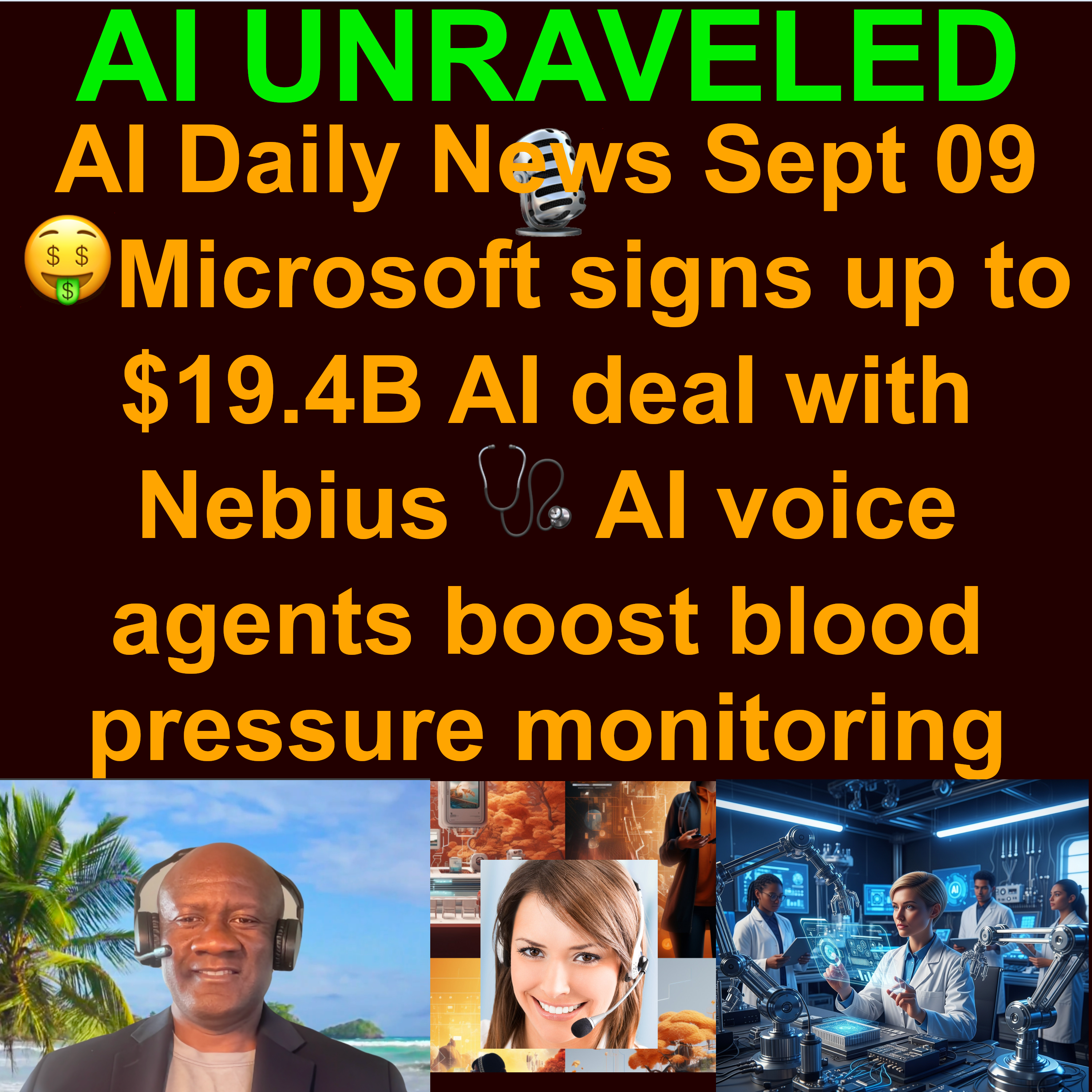 AI Daily News Rundown: 🤑Microsoft signs up to $19.4B AI deal with Nebius 🎬OpenAI backs ‘Critterz’ animated AI film 🩺 AI voice agents boost blood pressure monitoring 🧠 The Fascinating Way Neural Networks Mimic the Human Brain & more (Sept 09 2025)