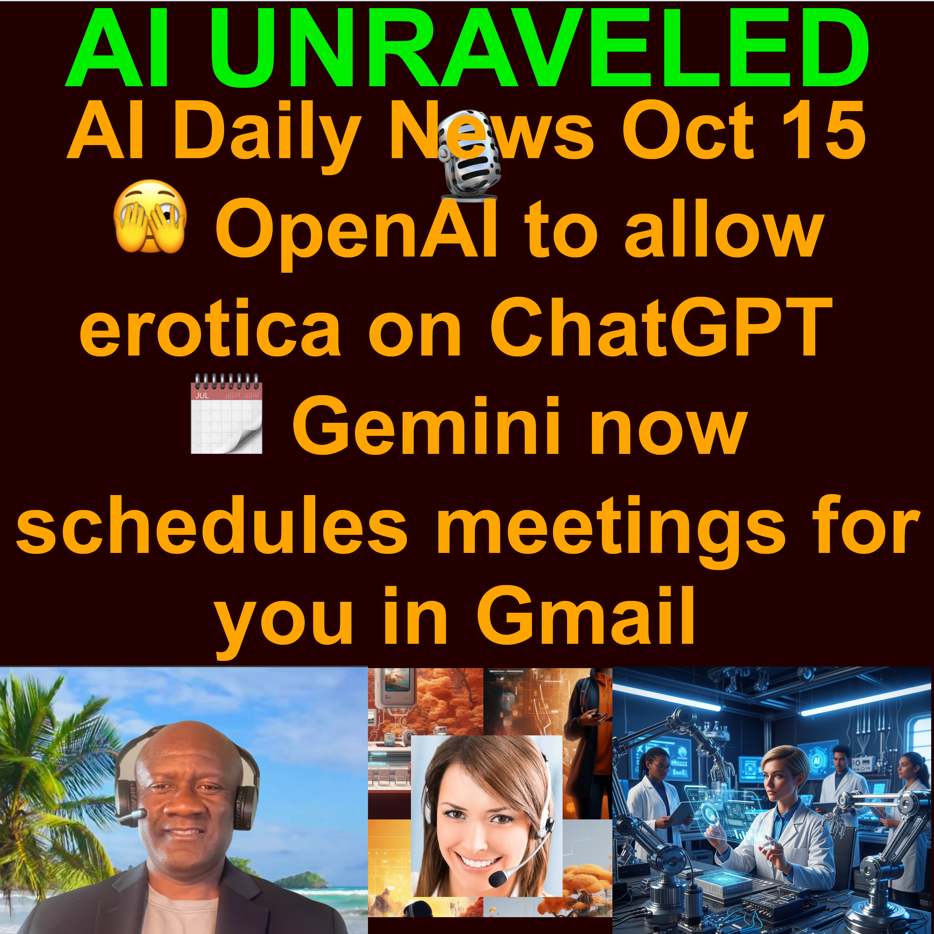 AI Daily News Rundown: 🫣 OpenAI to allow erotica on ChatGPT 🗓️ Gemini now schedules meetings for you in Gmail    💸 OpenAI plans to spend $1 trillion in five years 🖋️ AI slop nears human content on the web & more (Oct 15 2025)