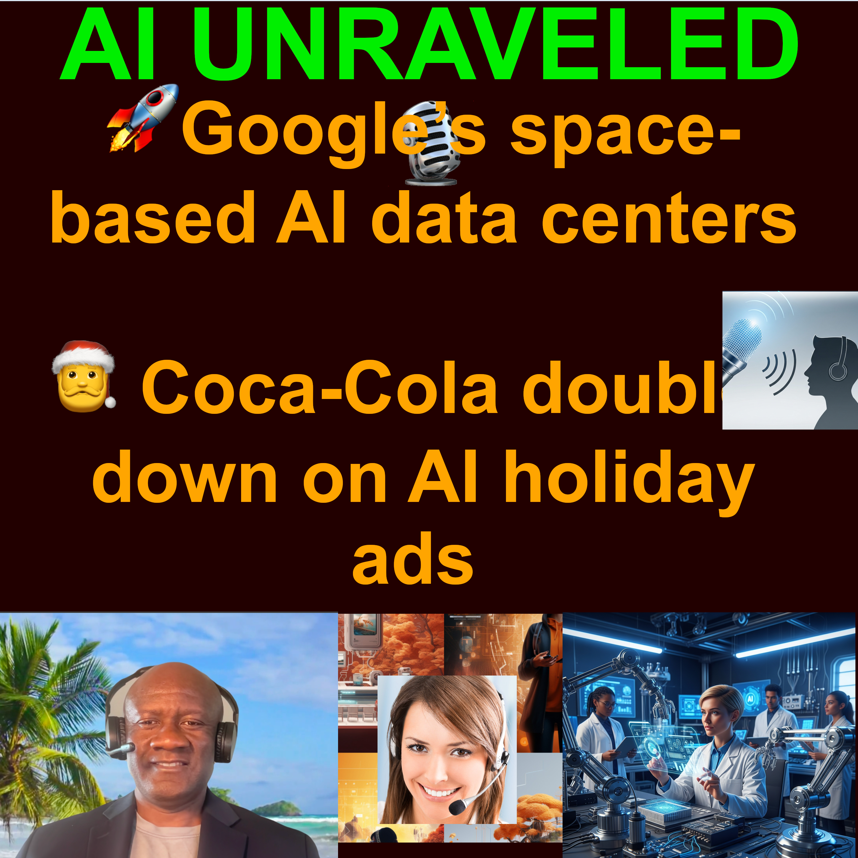 AI Daily News Rundown: 🚀Google’s space-based AI data centers🎅 Coca-Cola doubles down on AI holiday ads  💰 OpenAI’s $38B compute deal with Amazon  🚫 Top Japanese studios demand OpenAI stop training on content & more