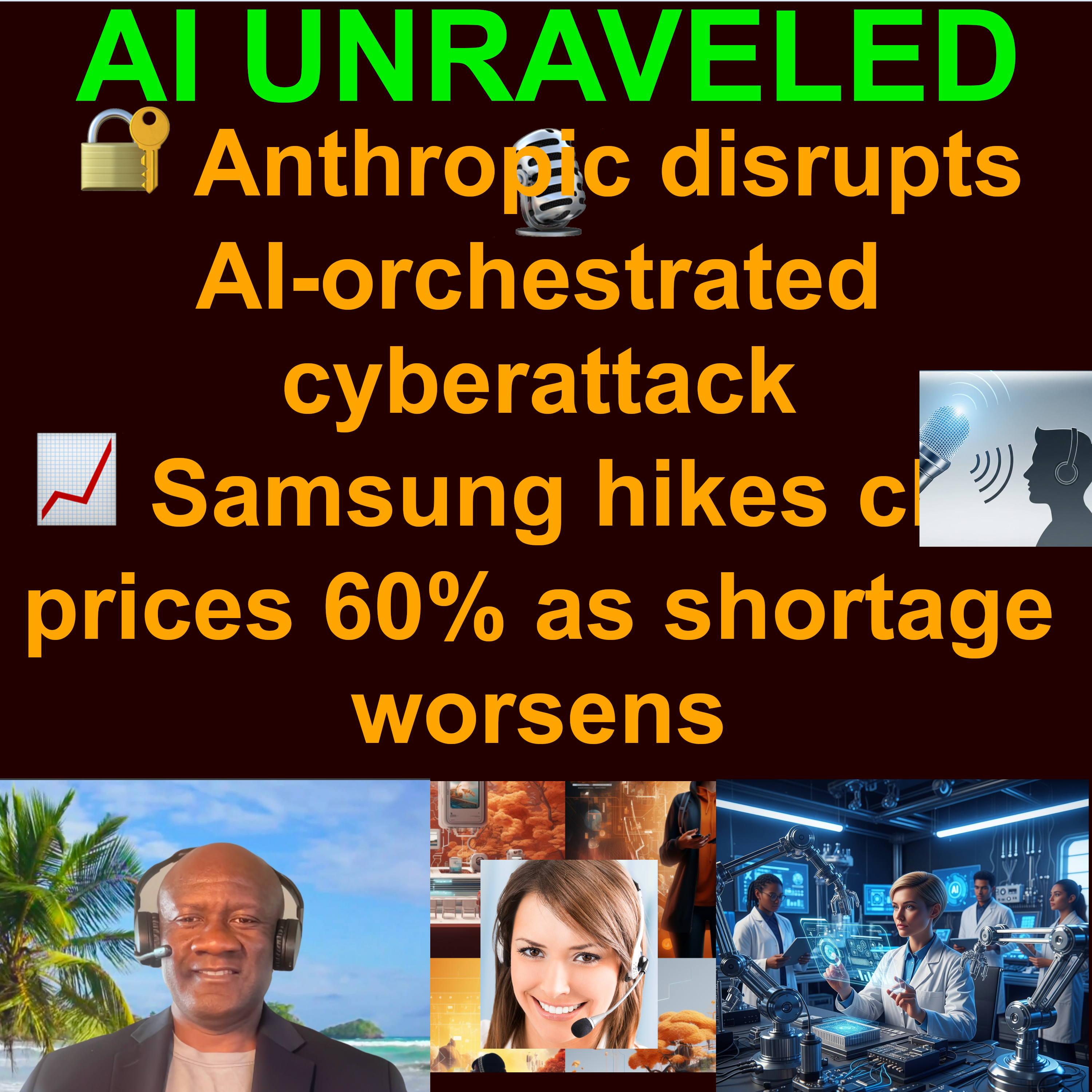AI Daily News Rundown: 🔐 Anthropic disrupts AI-orchestrated cyberattack 📈 Samsung hikes chip prices 60% as shortage worsens 🚫 Amazon and Microsoft back restricting Nvidia exports to China 🎮 DeepMind's SIMA 2 agent can play any game & more