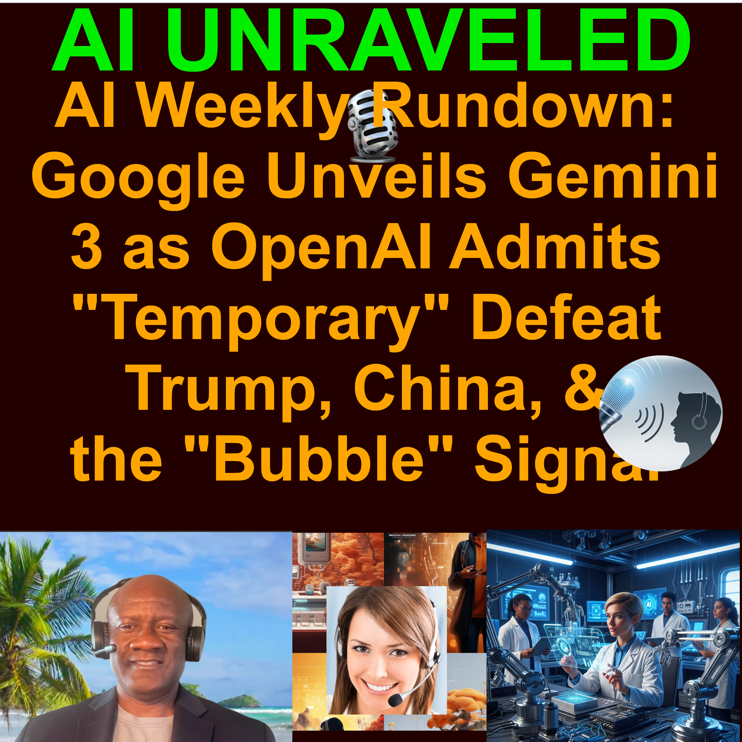 AI Business and Development Weekly News Rundown Nov 17-23 2025: ⚠️The Model War Flips: Google Unveils Gemini 3 as OpenAI Admits "Temporary" Defeat;  📉The Chip Wars Pivot: Trump, China, and the "Bubble" Signal & more