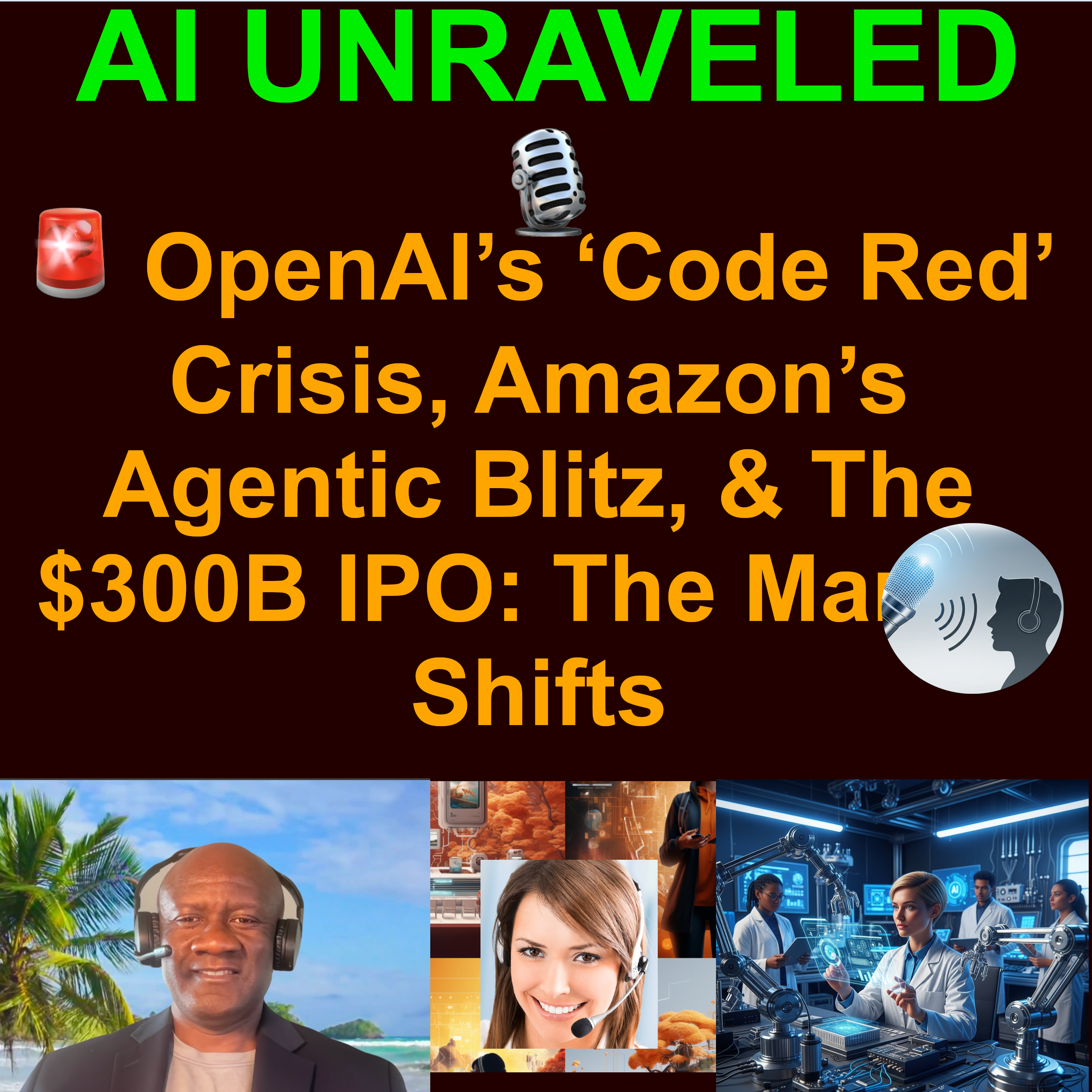 AI Daily Business News Rundown: 🚨 OpenAI’s ‘Code Red’ Crisis, Amazon’s Agentic Blitz, & The $300B IPO: The Market Shifts & more