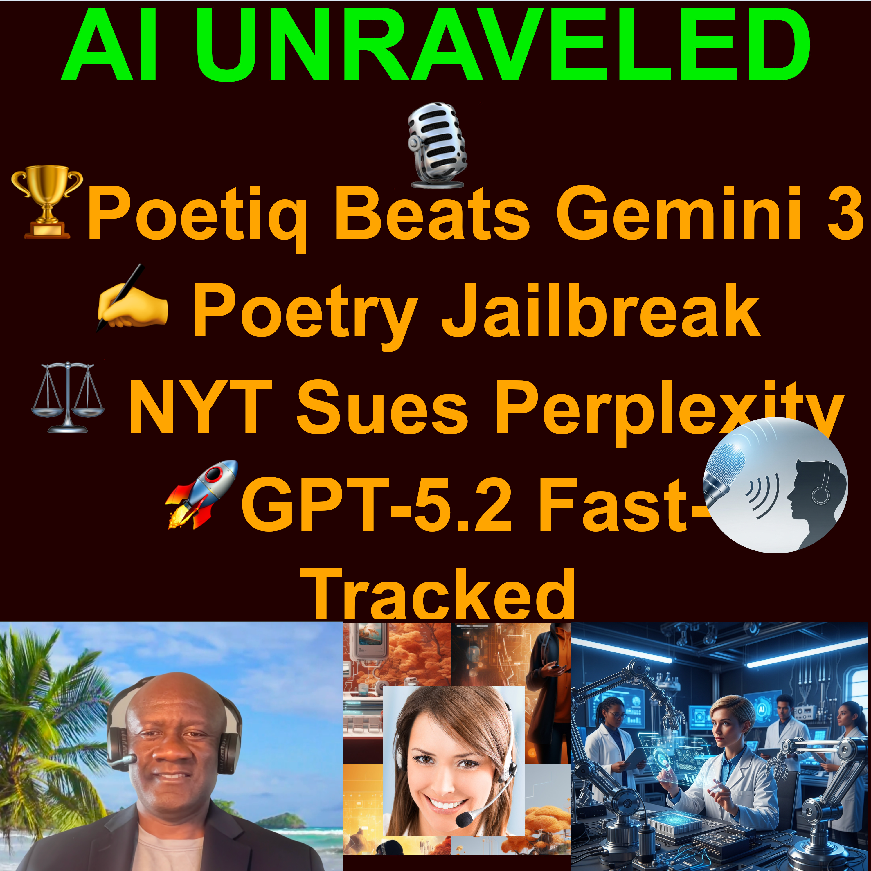 AI Daily News Rundown: 🏆 Poetiq Beats Gemini 3, ✍️ Poetry Jailbreak, ⚖️ NYT Sues Perplexity, & 🚀 GPT-5.2 Fast-Tracked