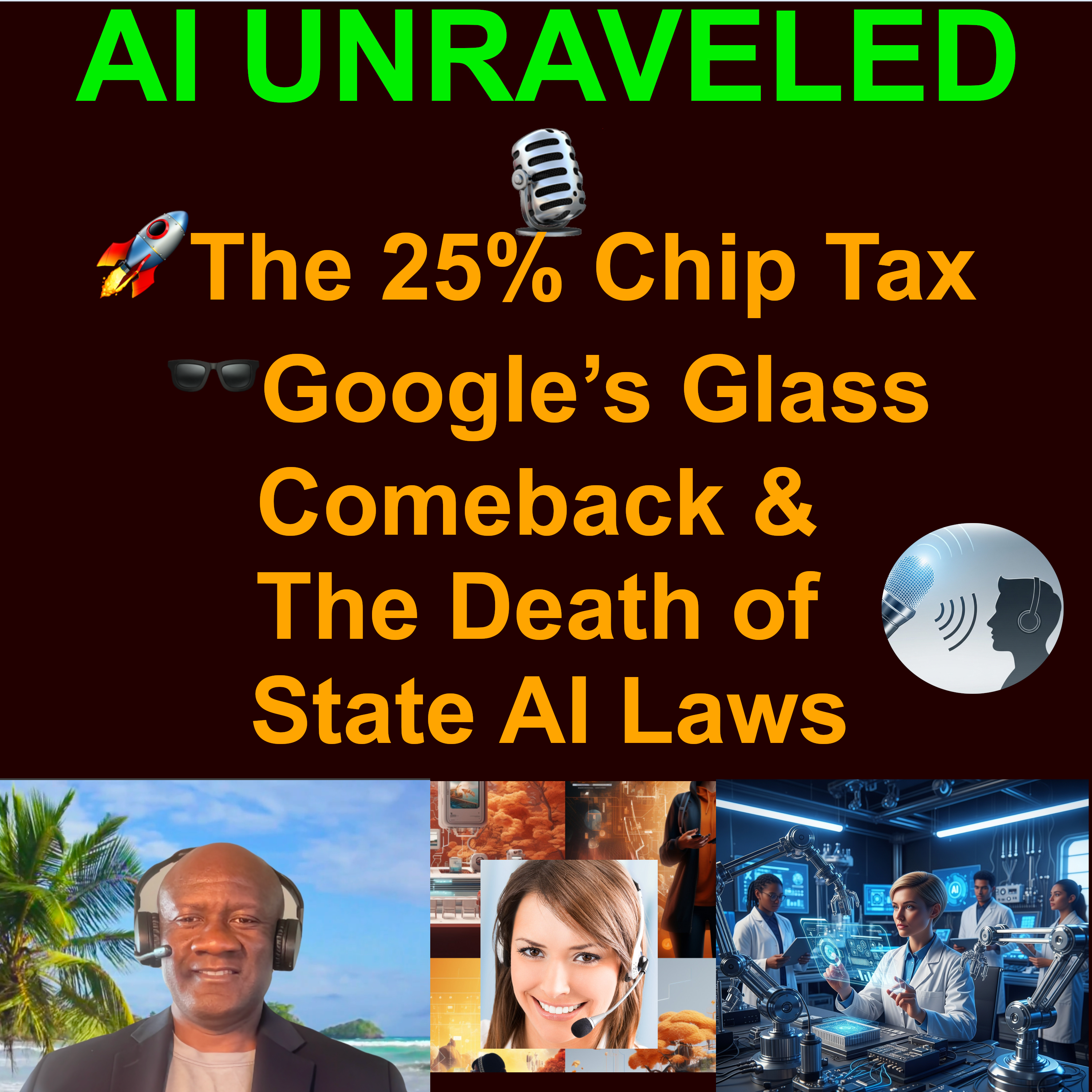 AI Daily Business and Development News: 🚀The 25% Chip Tax, 🕶️Google’s Glass Comeback, & The Death of State AI Laws