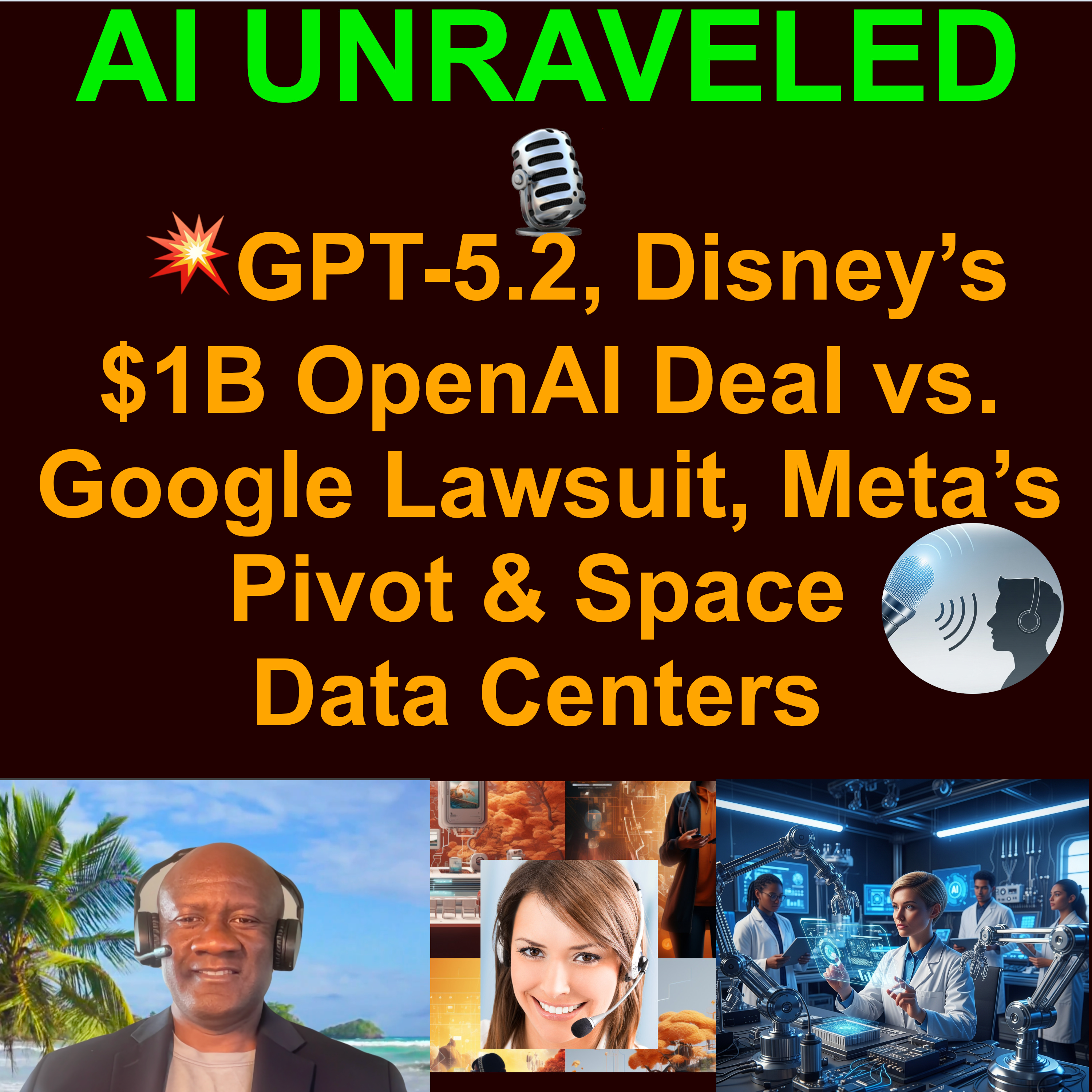 AI Business and Development Weekly Rundown: 💥GPT-5.2, Disney’s $1B OpenAI Deal vs. Google Lawsuit, Meta’s Pivot & Space Data Centers