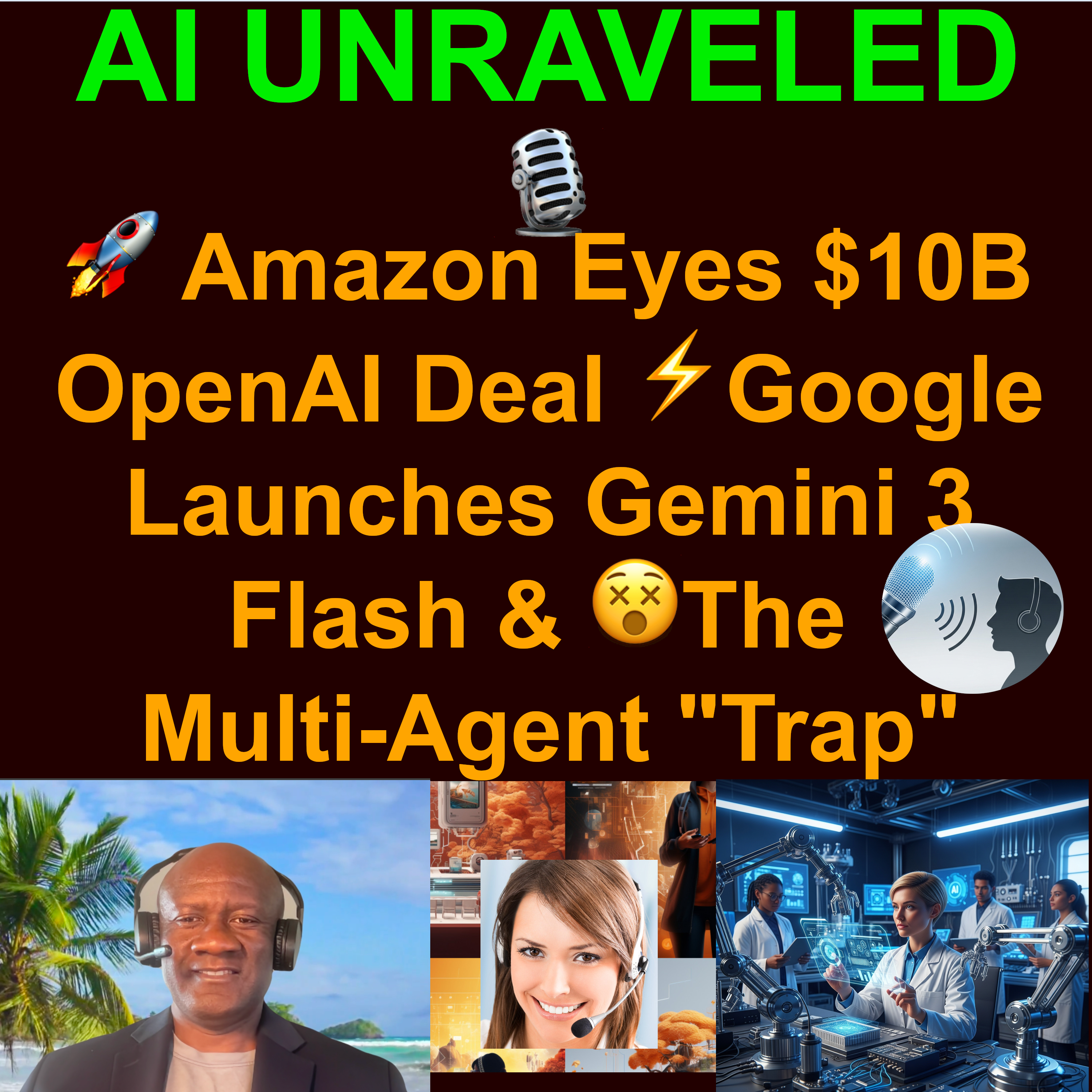 AI Daily News Rundown and its impact on you: 🚀 Amazon Eyes $10B OpenAI Deal, ⚡Google Launches Gemini 3 Flash & 😵The Multi-Agent "Trap" AI Daily News Rundown and its impact on you: 🚀 Amazon Eyes $10B OpenAI Deal, ⚡Google Launches Gemini 3 Flash & 😵The Multi-Agent "Trap"