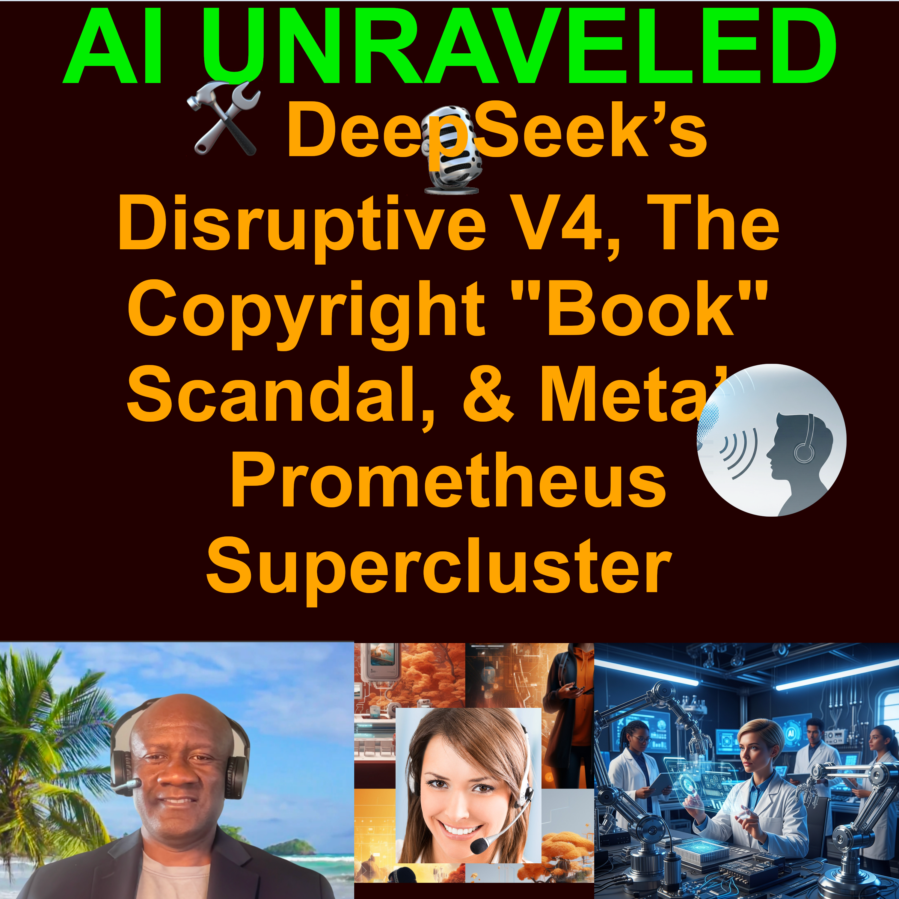 Teaser for AI Business and Development Weekly Rundown: 🛠️ DeepSeek’s Disruptive V4, The Copyright "Book" Scandal, & Meta’s Prometheus Supercluster