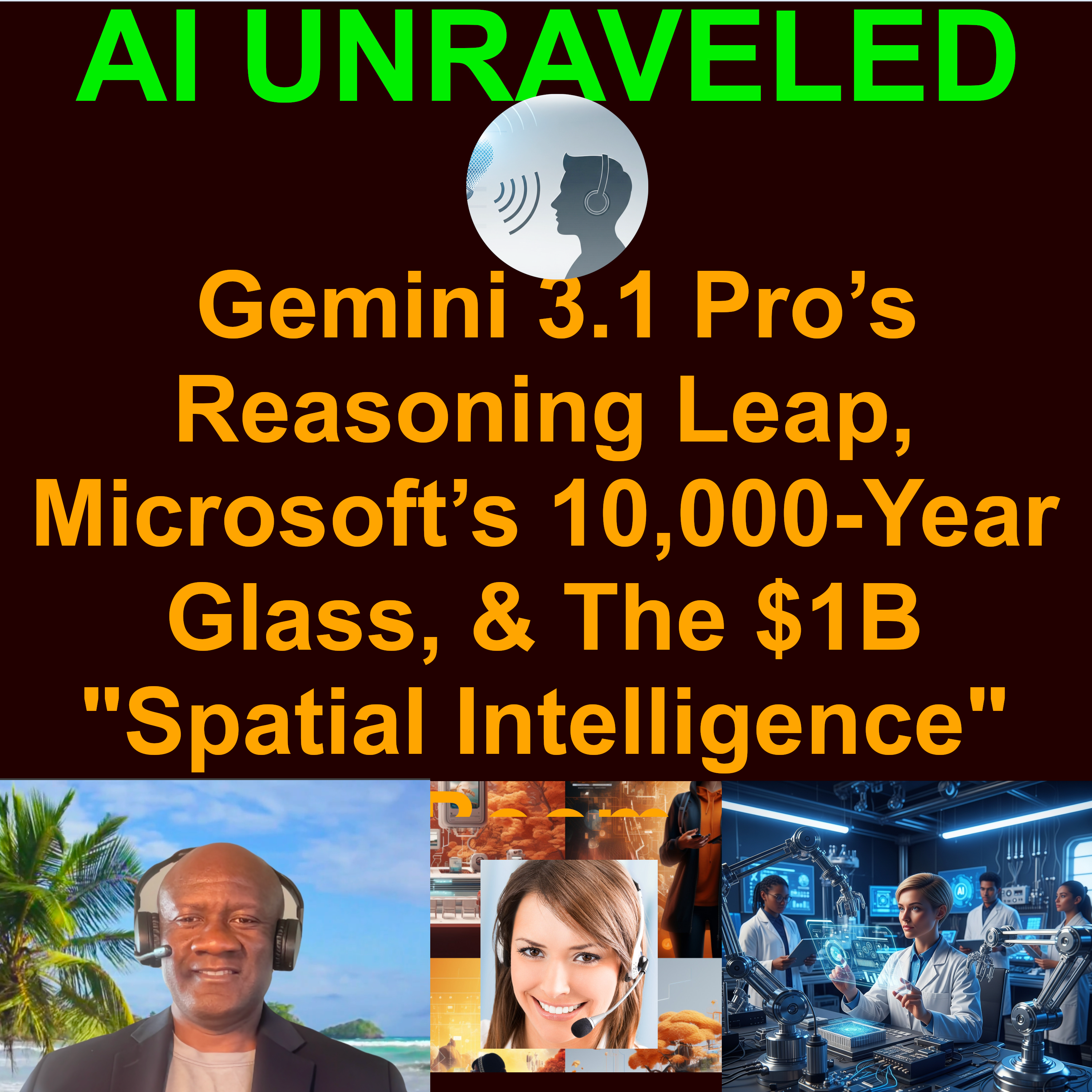 Gemini 3.1 Pro’s Reasoning Leap, Microsoft’s 10,000-Year Glass, & The $1B "Spatial Intelligence" Boom