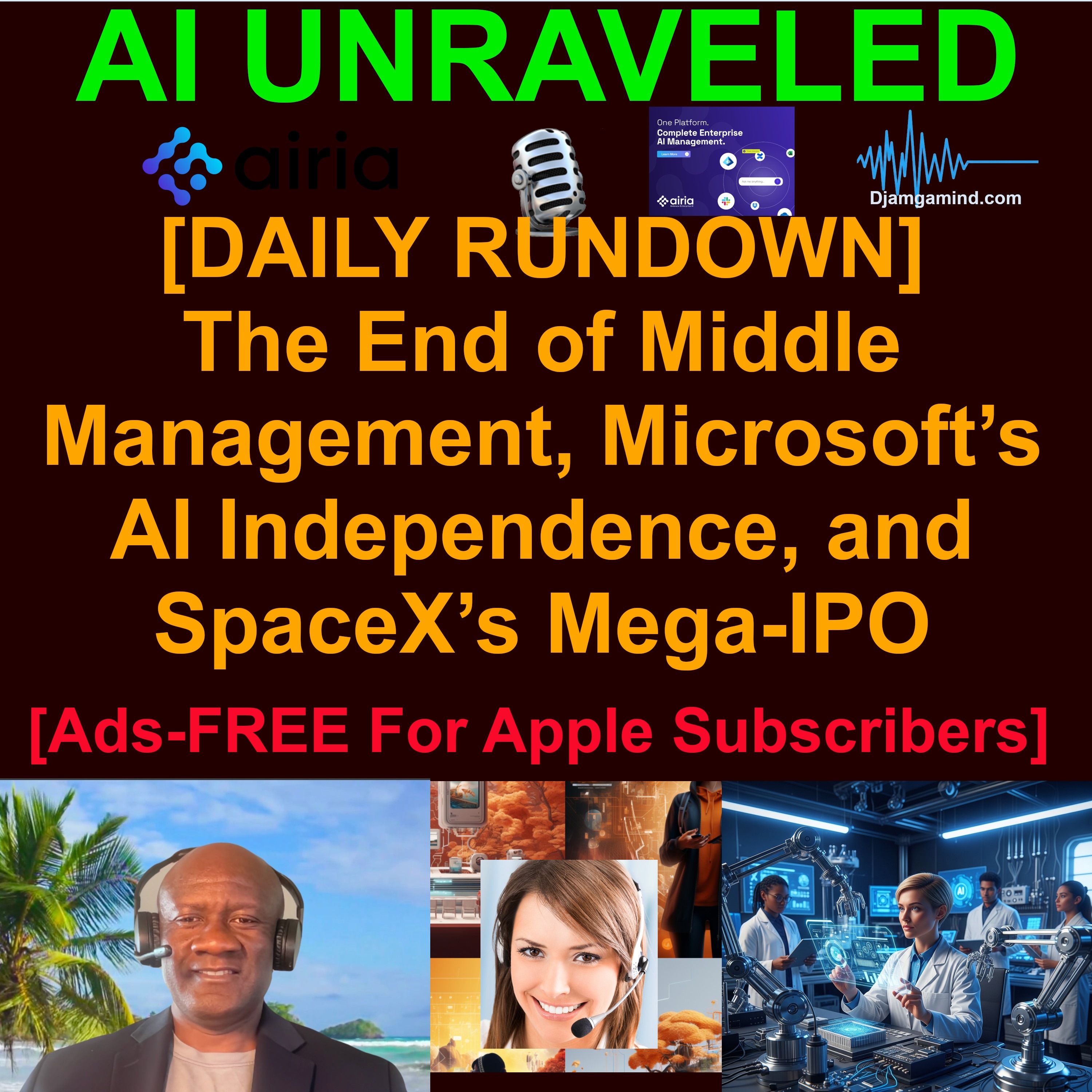 [AI DAILY NEWS RUNDOWN] The End of Middle Management, Microsoft’s AI Independence, and SpaceX’s Mega-IPO (April 2nd 2026 - Part I)
