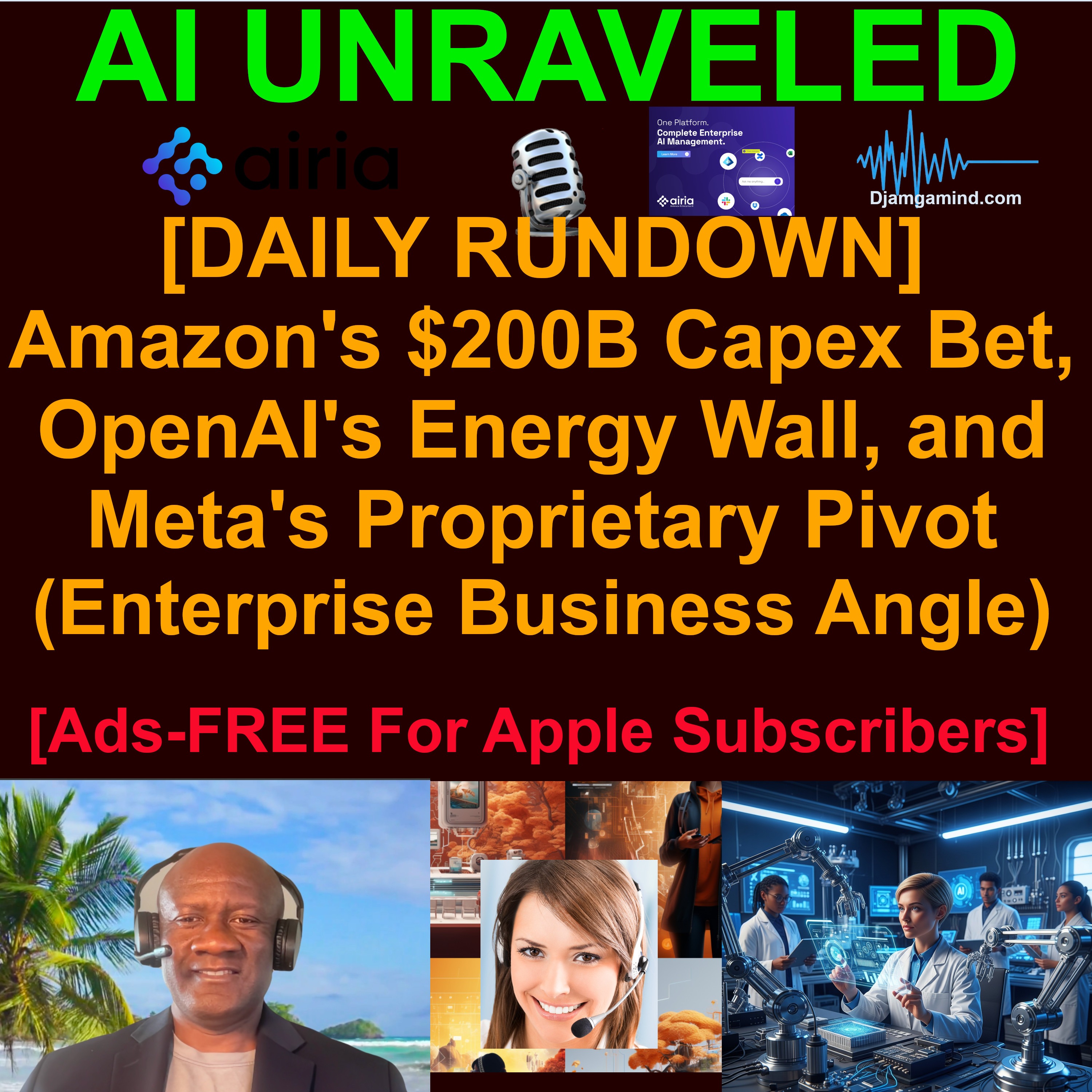 [AI DAILY NEWS RUNDOWN] Amazon's $200B Capex Bet, OpenAI's Energy Wall, and Meta's Proprietary Pivot (April 09 2026 - The Enterprise & Business Angle)