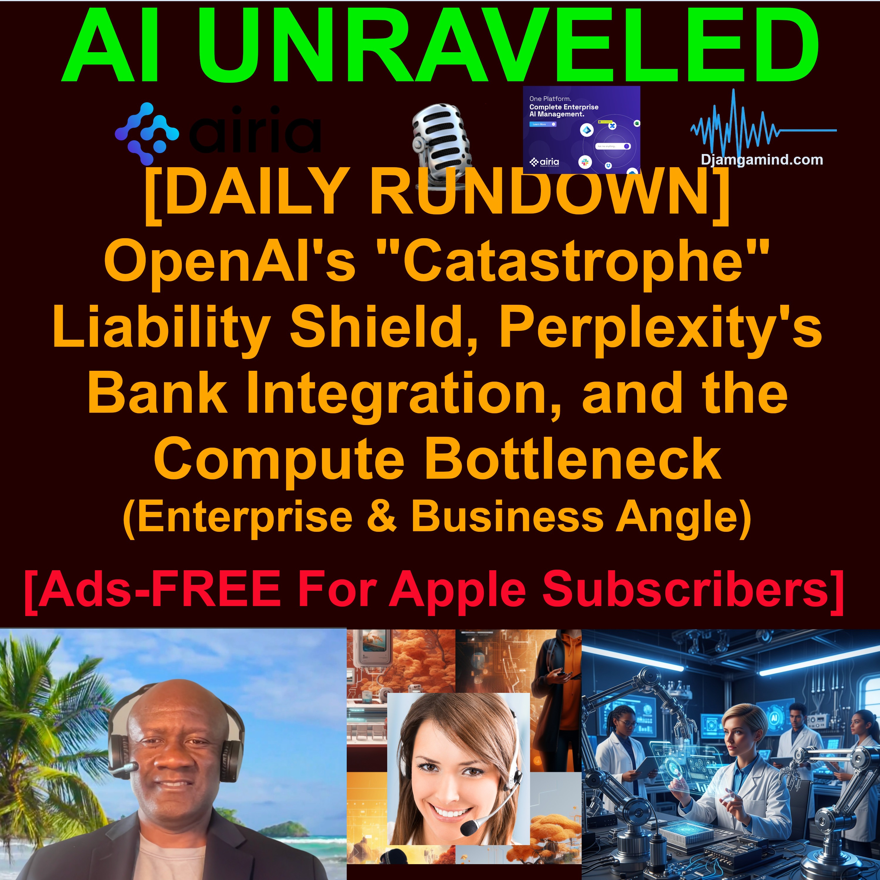 [AI DAILY NEWS RUNDOWN] OpenAI's "Catastrophe" Liability Shield, Perplexity's Bank Integration, and the Compute Bottleneck (April 10th 2026 - Enterprise & Business Focus)