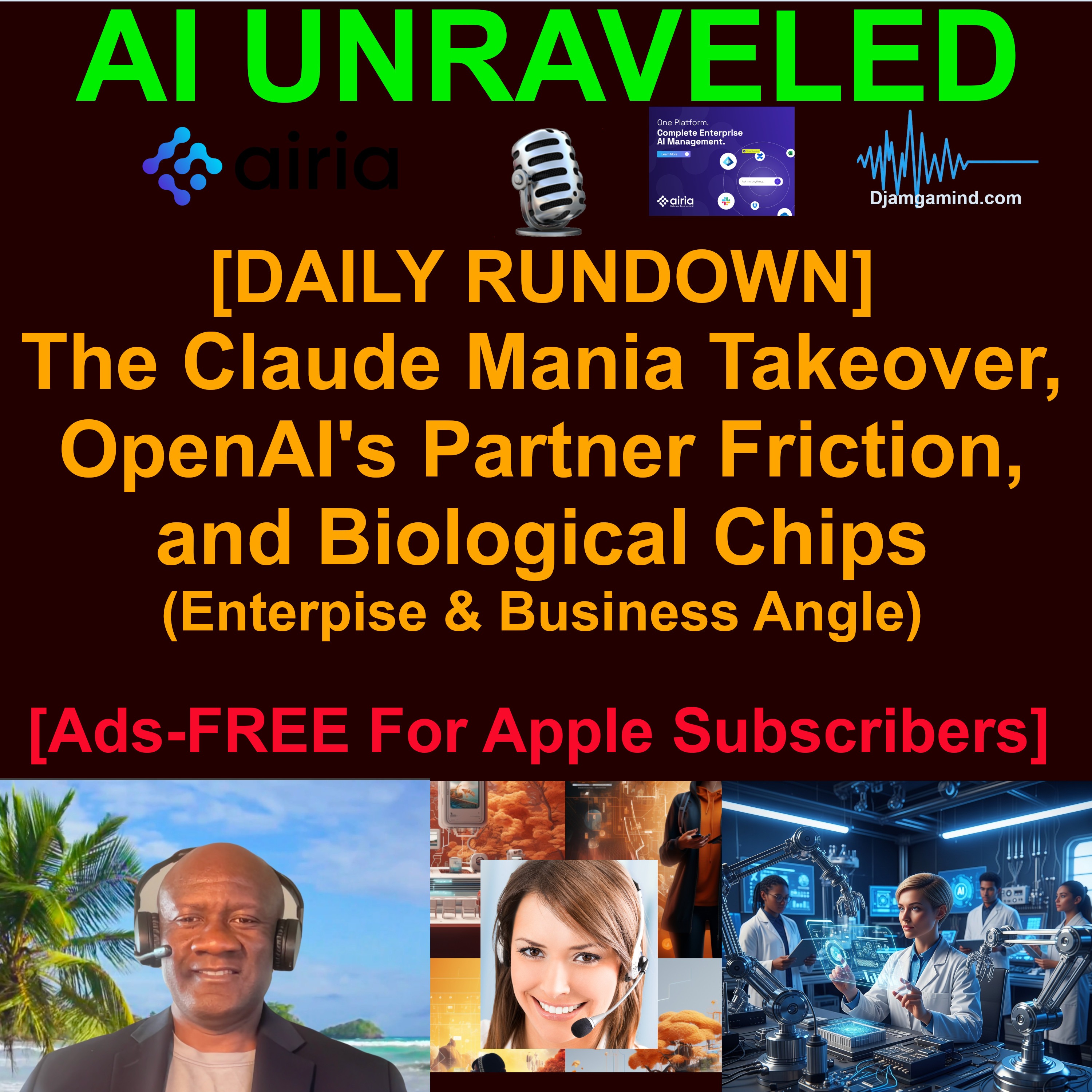 [AI DAILY NEWS RUNDOWN] The Claude Mania Takeover, OpenAI's Partner Friction, and Biological Chips (April 13 2026 - Enterprise & Business Angle)
